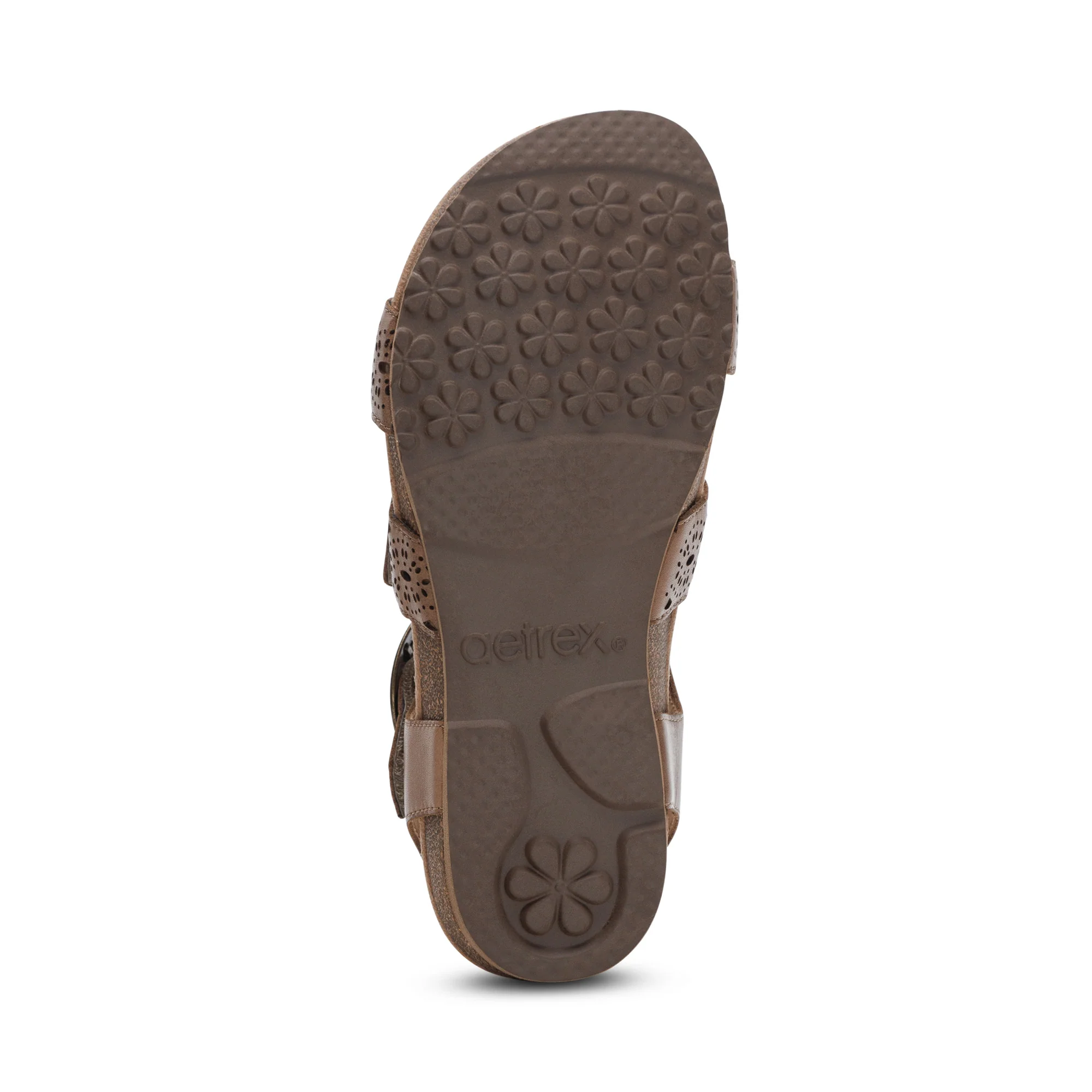 Lilly Adjustable Quarter Strap Sandal - Taupe Cutout - Image 6