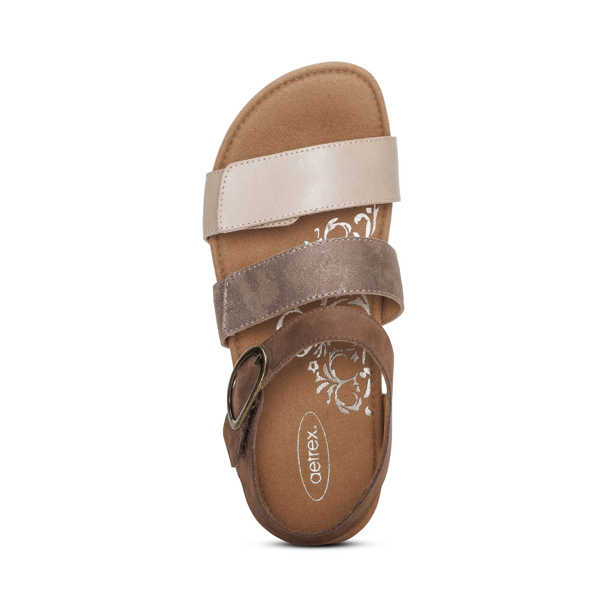 Lilly Adjustable Quarter Strap Sandal - Taupe - Image 5