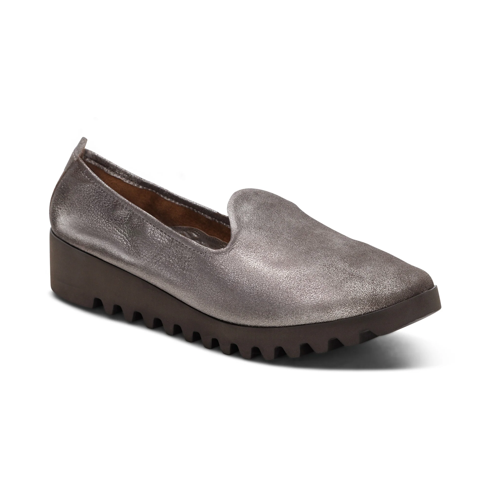 Liz Arch Support Slip-On - Brushed Silver