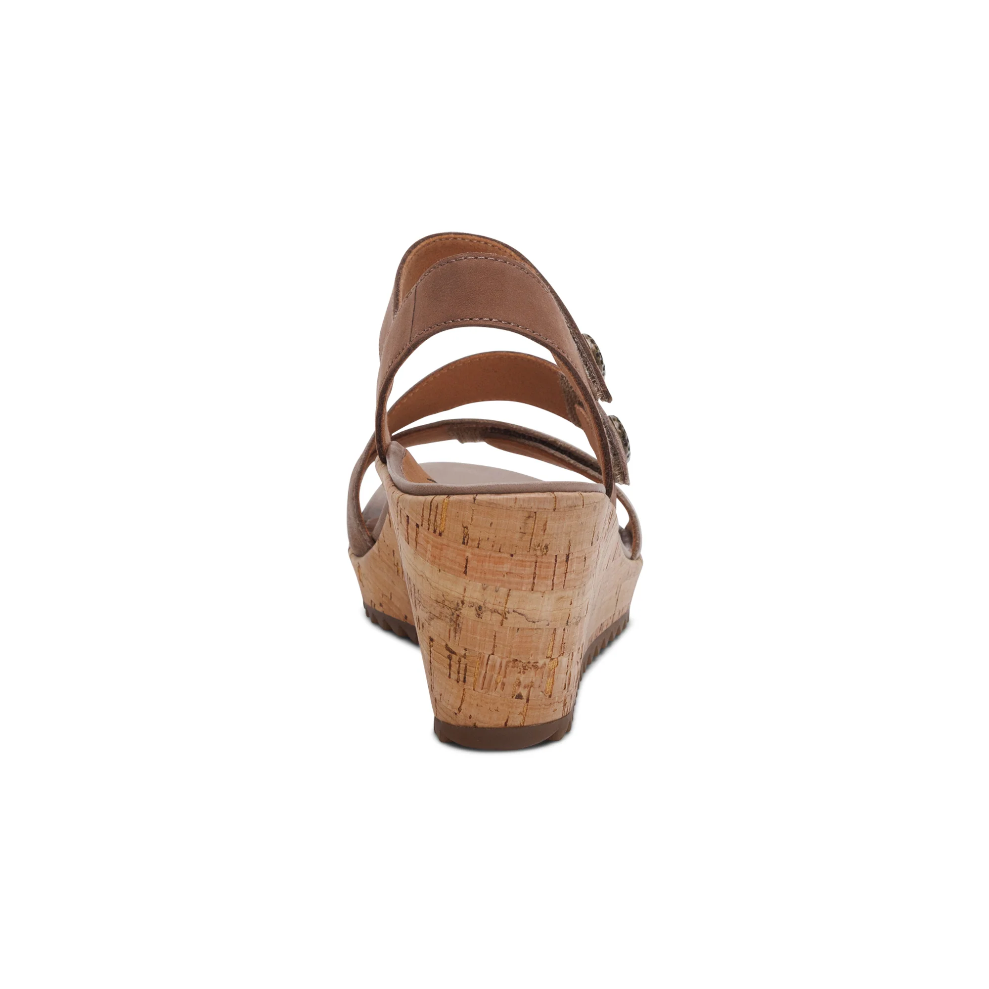 Madelyn Quarter Strap Wedge - Taupe Multi - Image 3