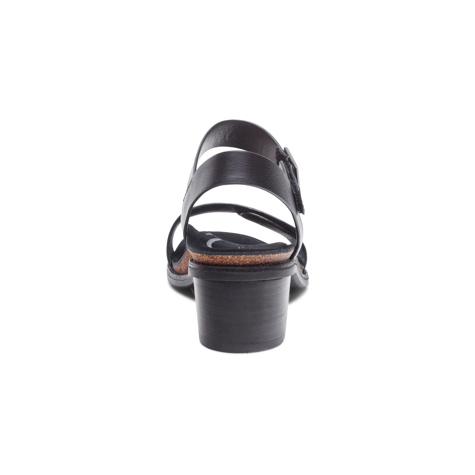 Mae Adjustable Quarter Strap Heel - Black - Image 3