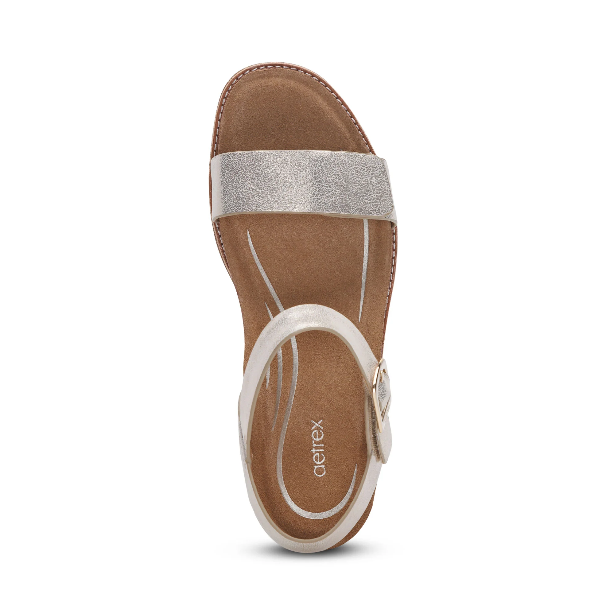 Mae Adjustable Quarter Strap Heel - Champagne - Image 5