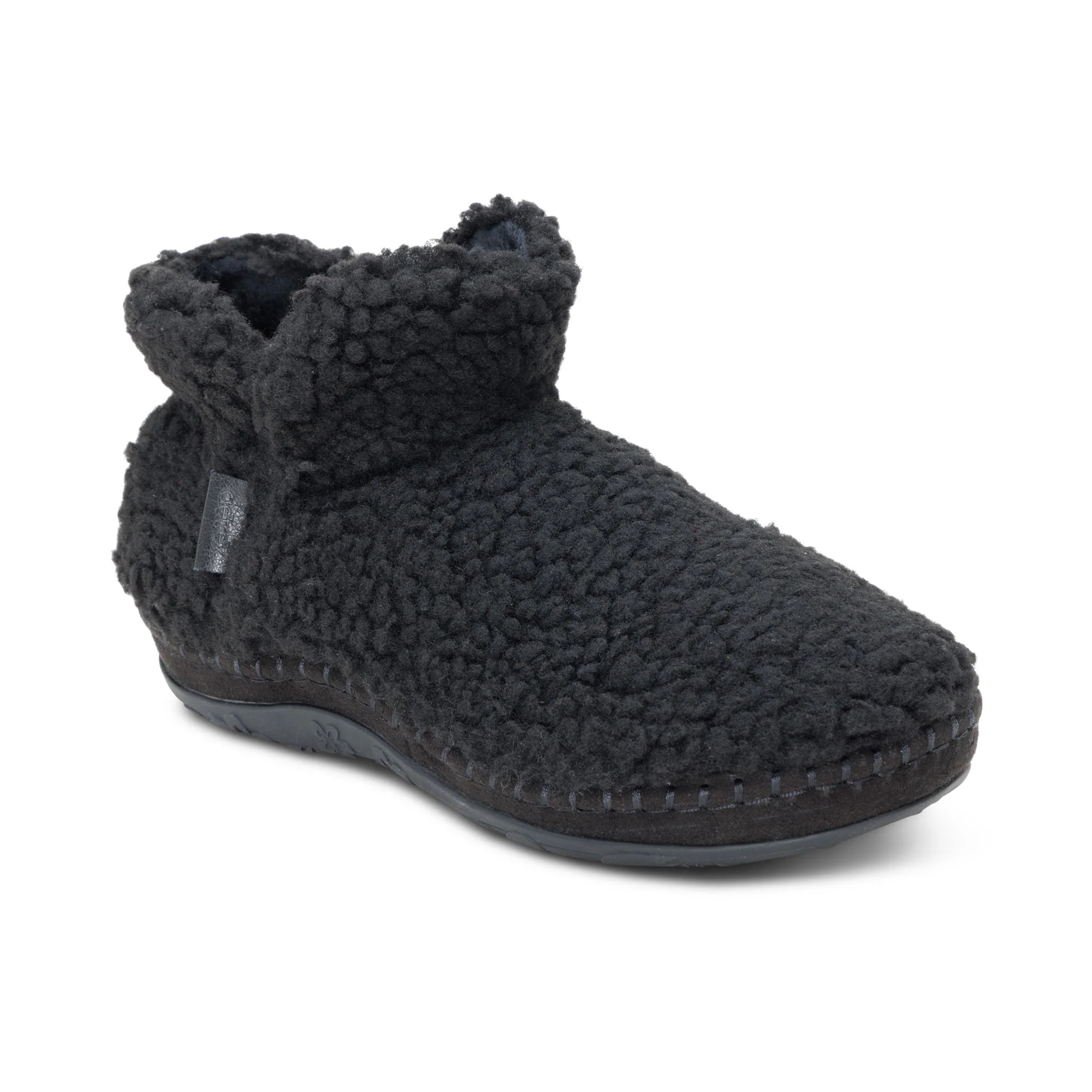 Malina Arch Support Slipper - Black