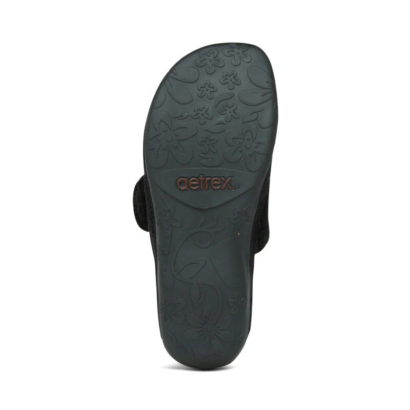 Mandy Closed Toe Slipper - Black - Image 5