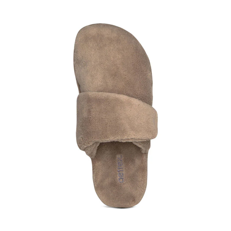 Mandy Closed Toe Slipper - Coffee - Image 4