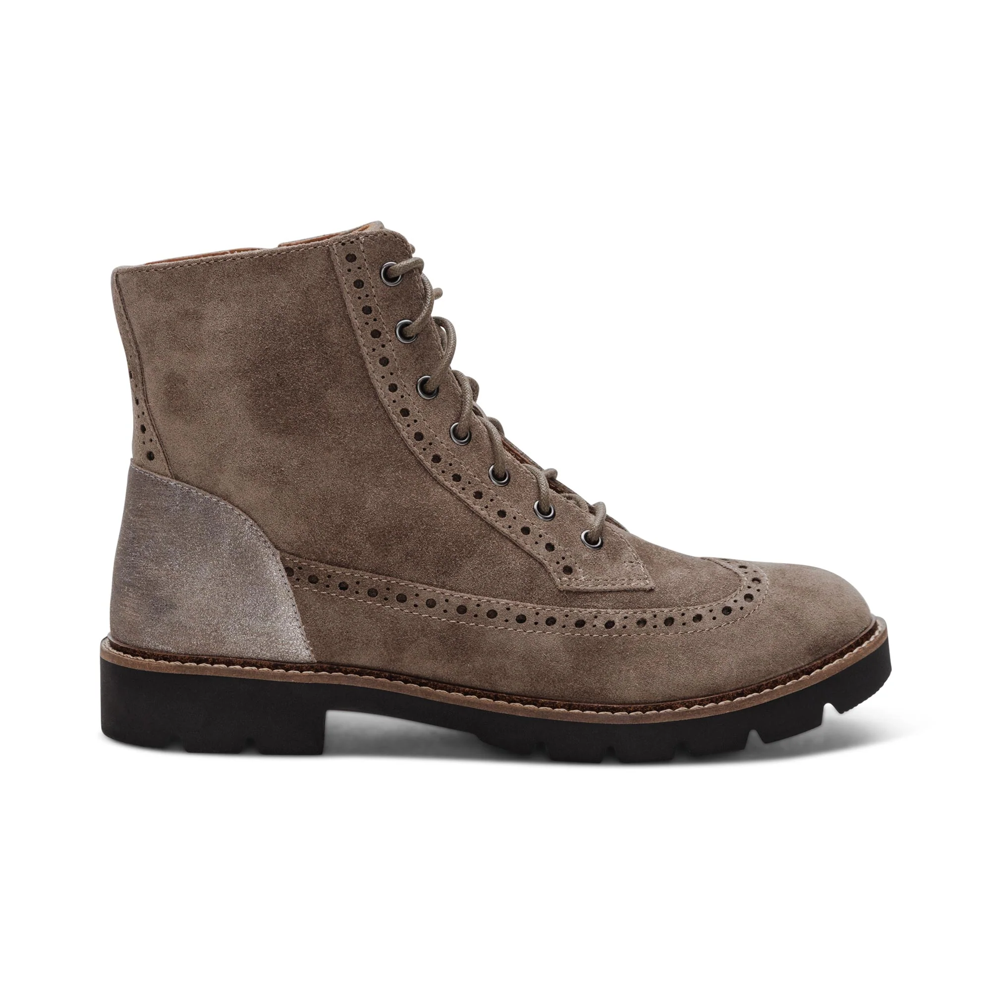 Margot Lace-Up Boot - Taupe - Image 2