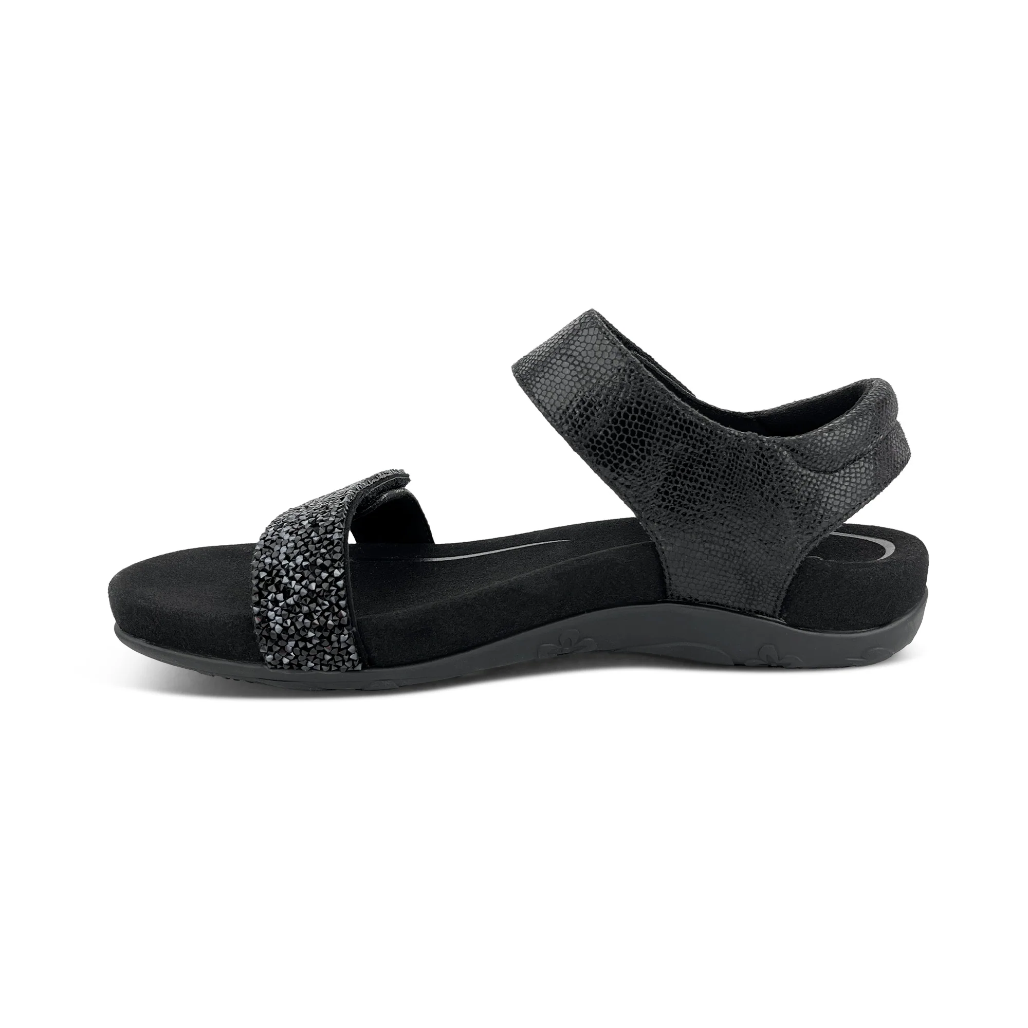 Maria Studded Quarter Strap - Jeweled Black - Image 4