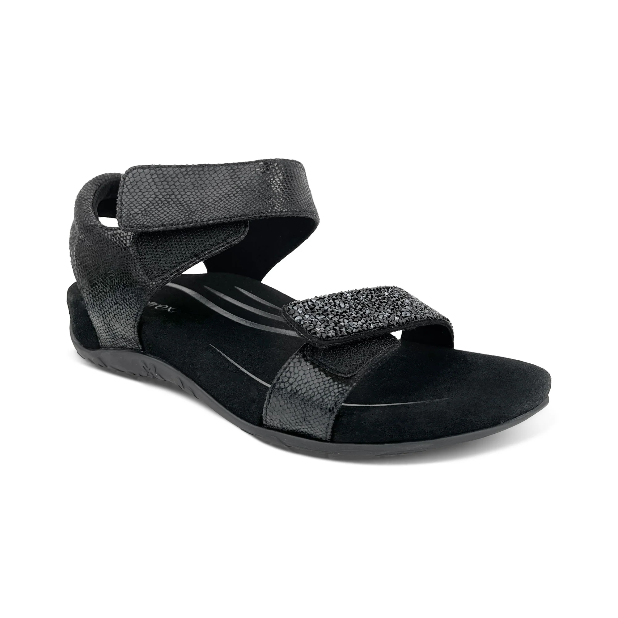 Maria Studded Quarter Strap - Jeweled Black - Image 7