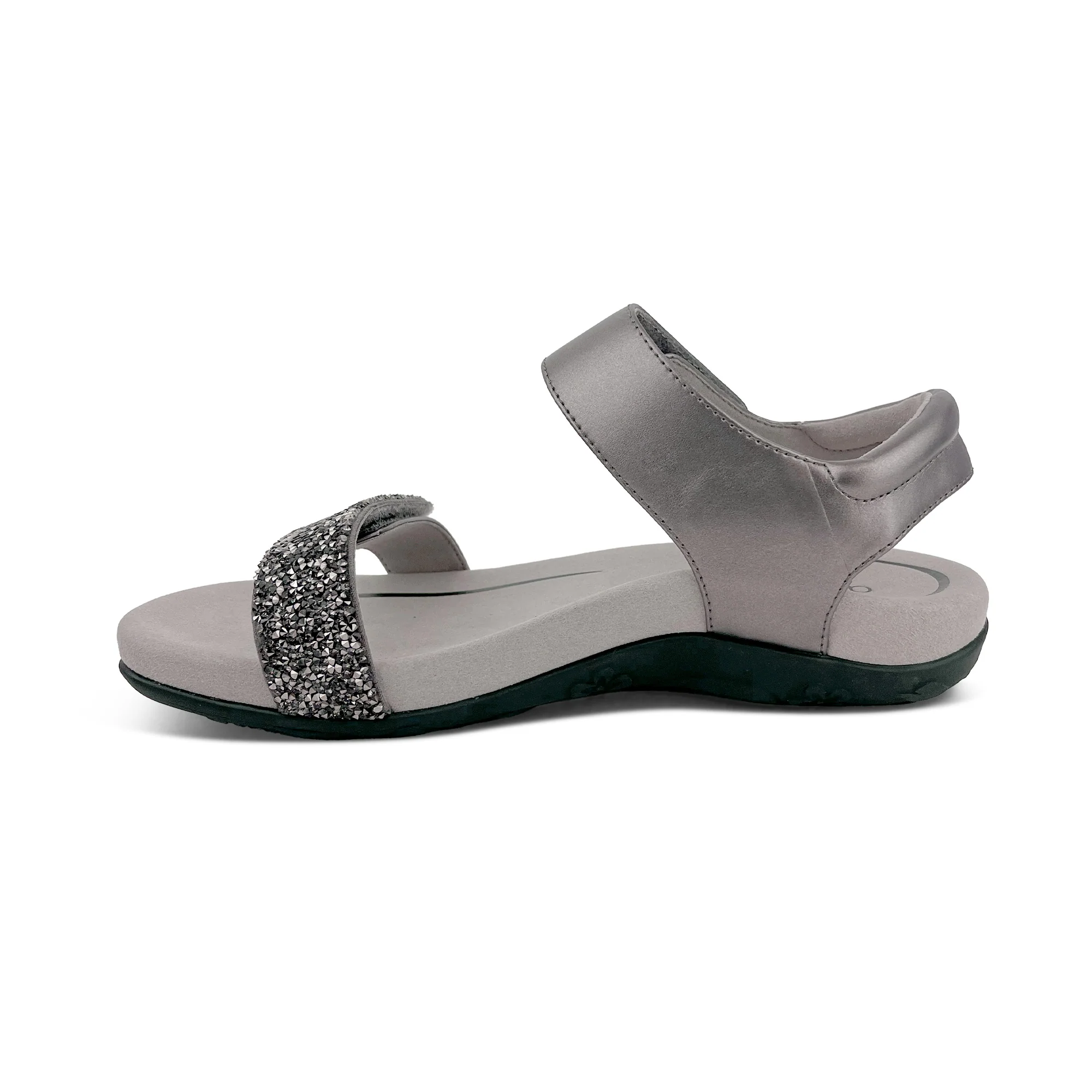 Maria Studded Quarter Strap - Jeweled Gunmetal - Image 4