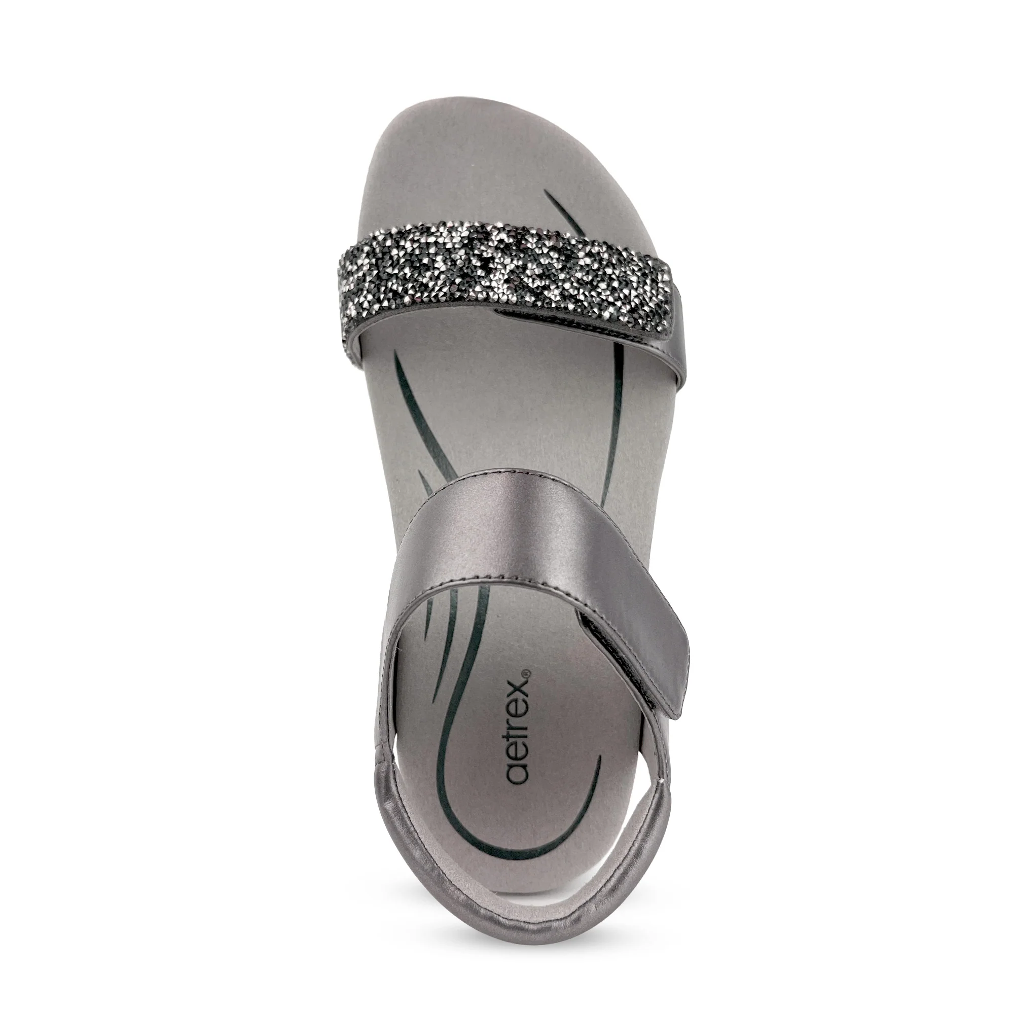 Maria Studded Quarter Strap - Jeweled Gunmetal - Image 5
