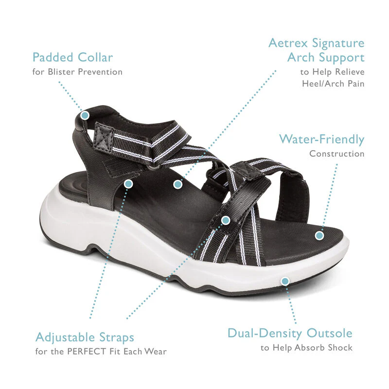 Marz Adjustable Sport Sandal - Beige - Image 7