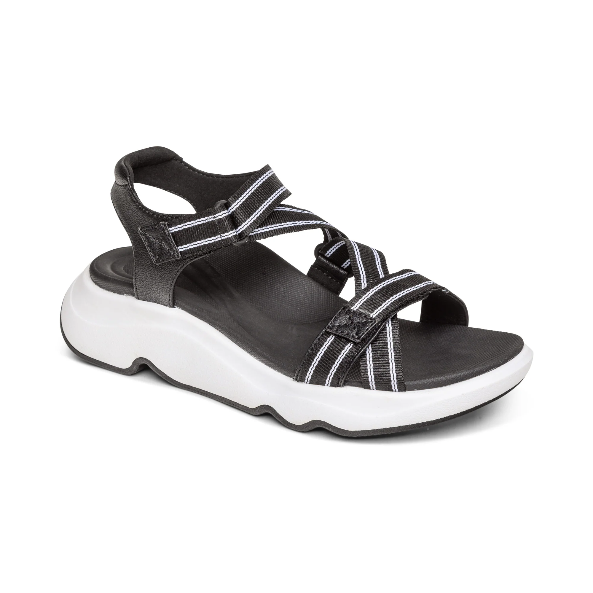 Marz Adjustable Sport Sandal - Black