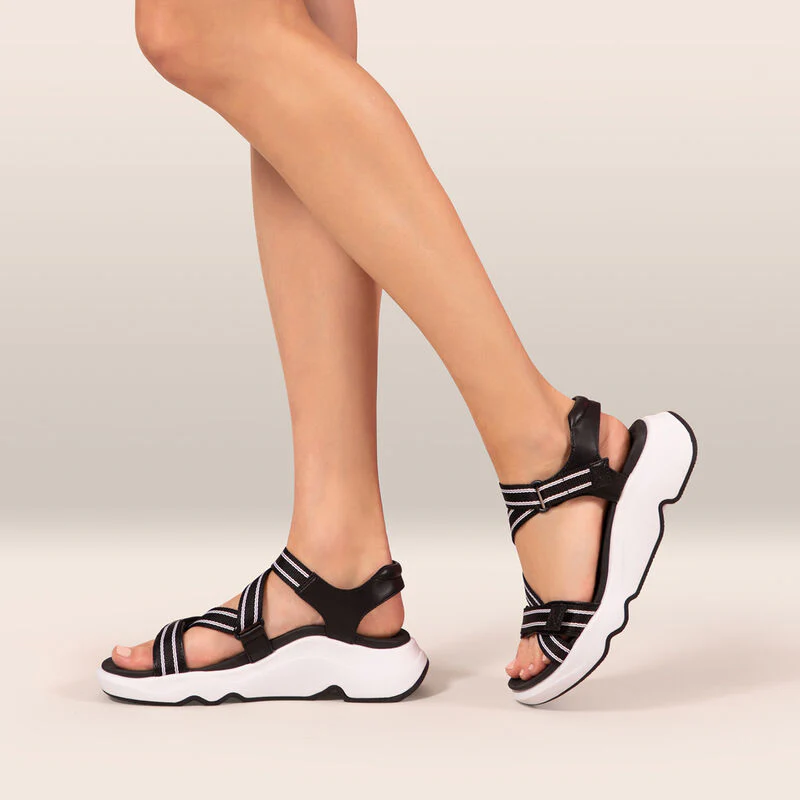 Marz Adjustable Sport Sandal - Black - Image 7
