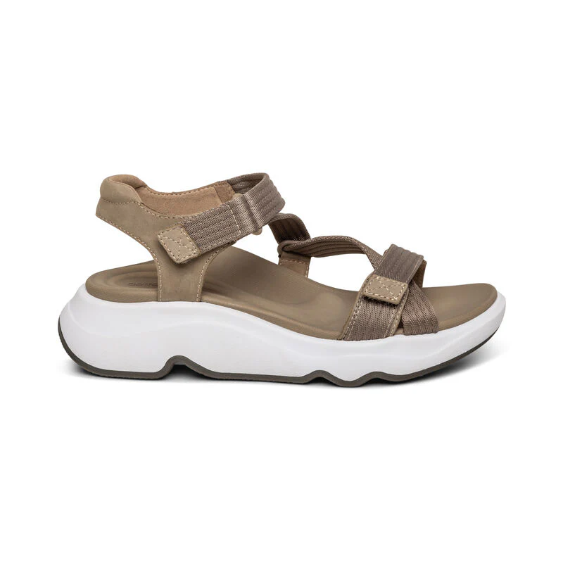 Marz Adjustable Sport Sandal - Taupe - Image 2