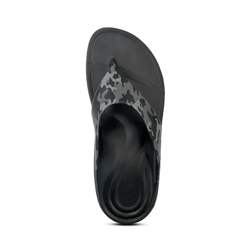 Maui Orthotic Men's Flips - Charcoal Camo - Image 5
