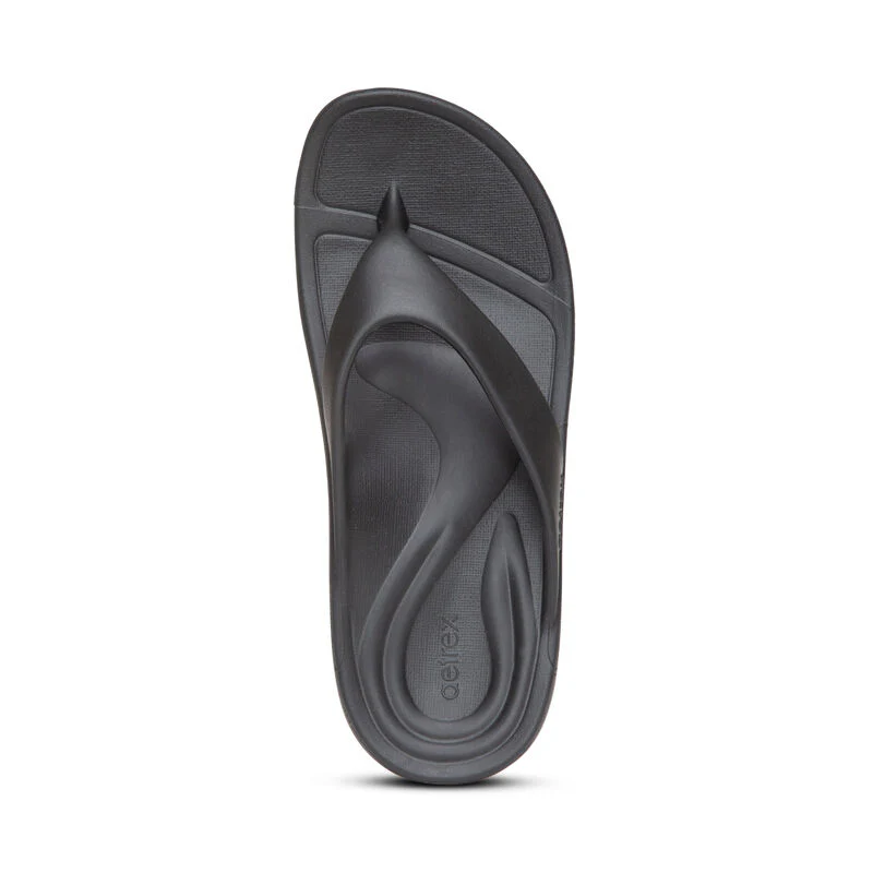 Maui Orthotic Women's Flips - Matte Black - Image 5