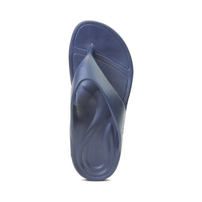 Maui Orthotic Men's Flips - Navy - Image 5