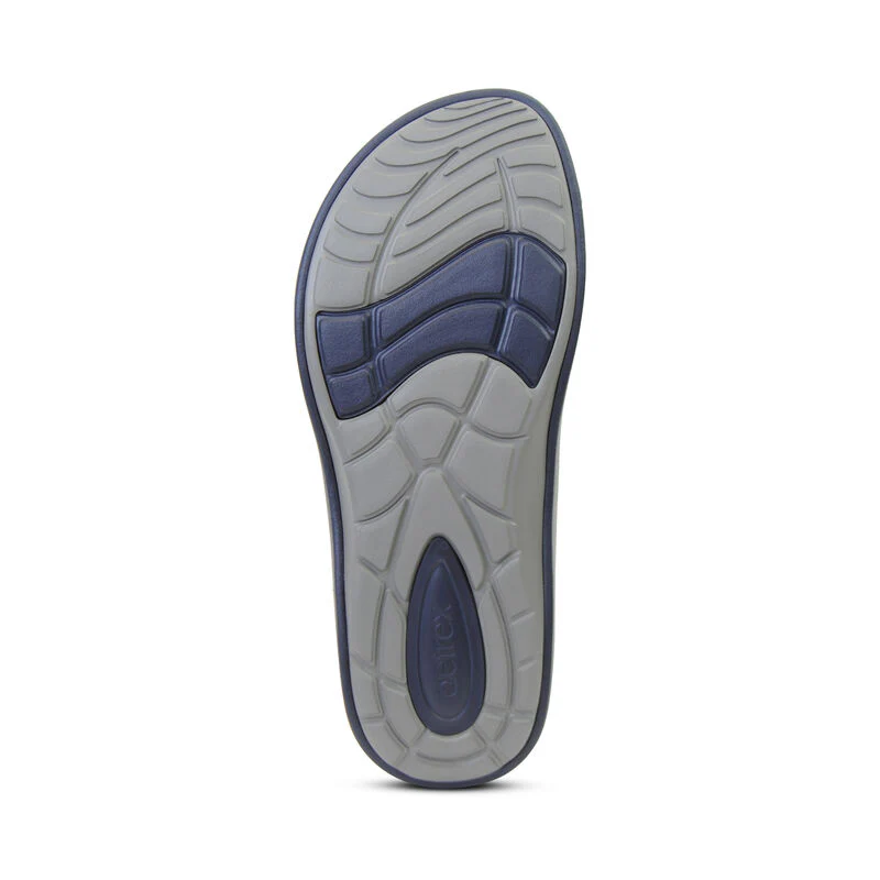 Maui Orthotic Men's Flips - Navy - Image 6