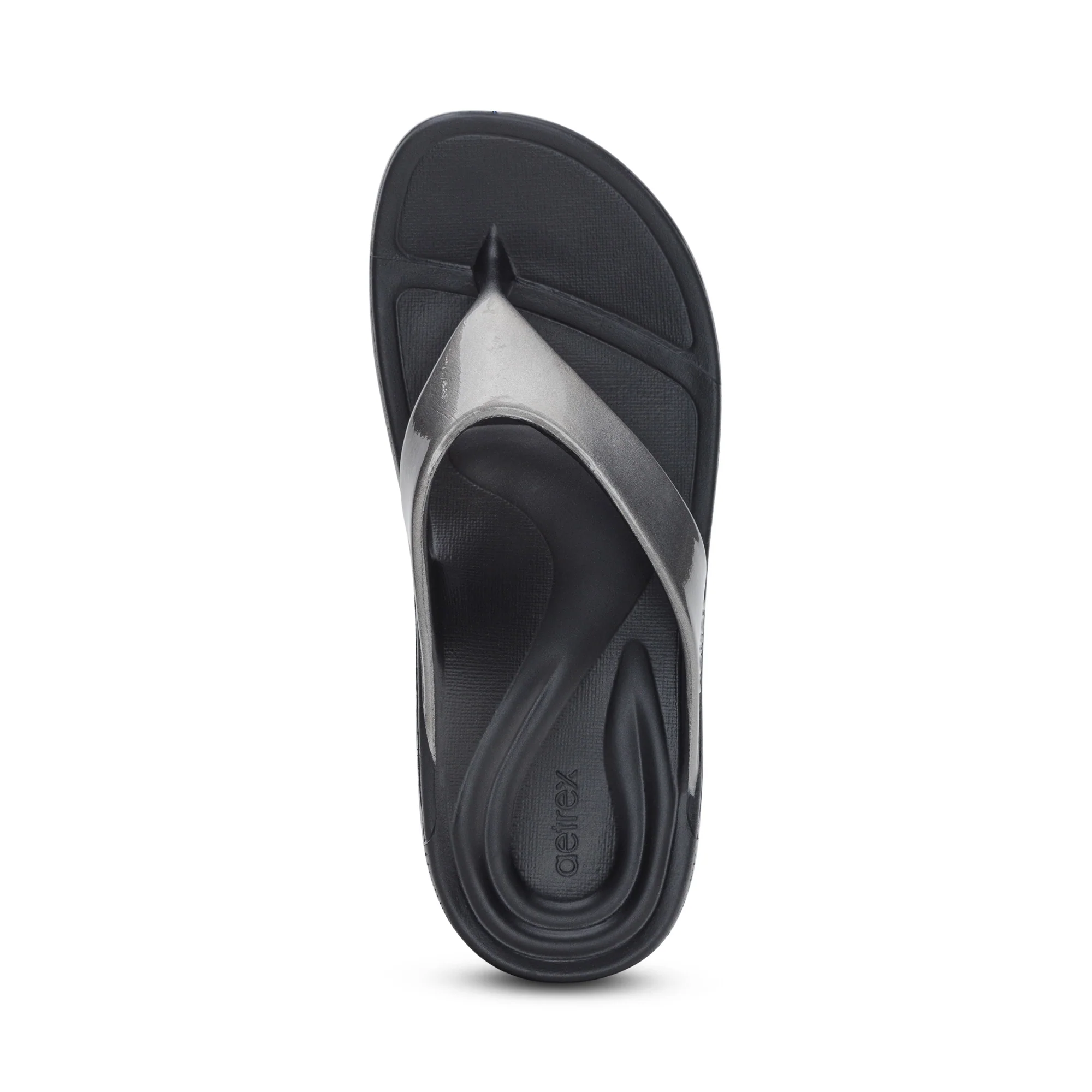 Maui Orthotic Women's Flips - Pewter Metallic - Image 5