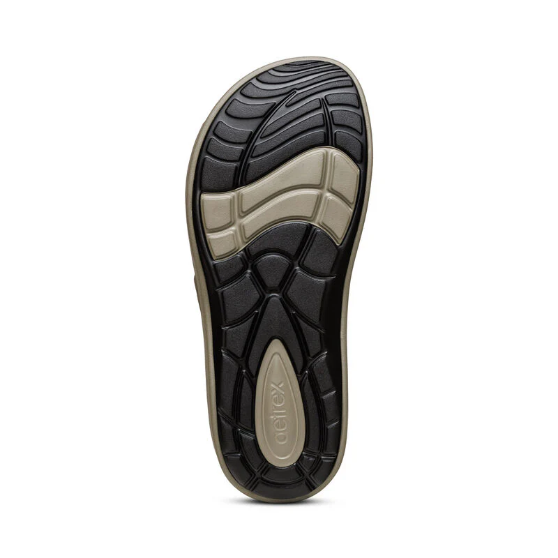 Milos Orthotic Men's Slides - Army - Image 3