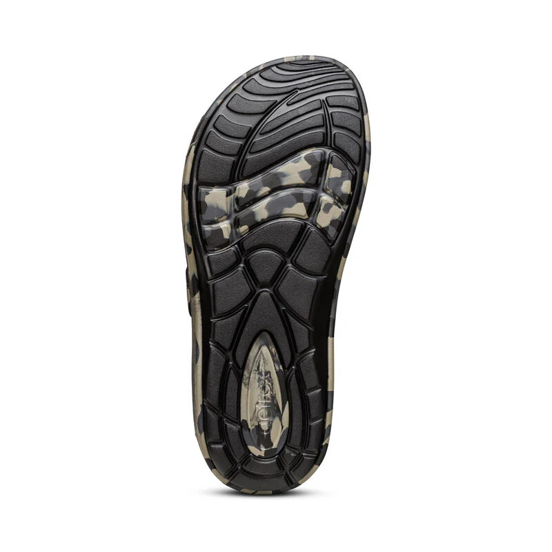 Milos Orthotic Men's Slides - Green Camo - Image 5