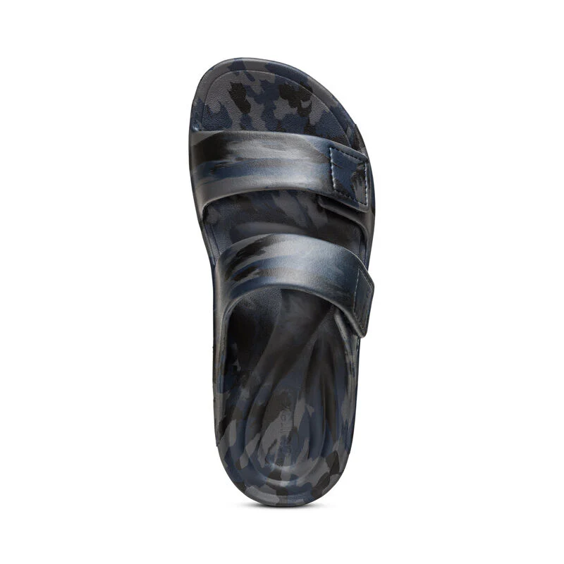 Milos Orthotic Men's Slides - Navy Camo - Image 4
