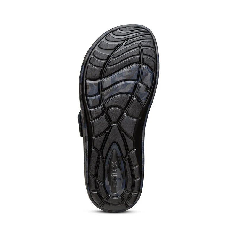 Milos Orthotic Men's Slides - Navy Camo - Image 5