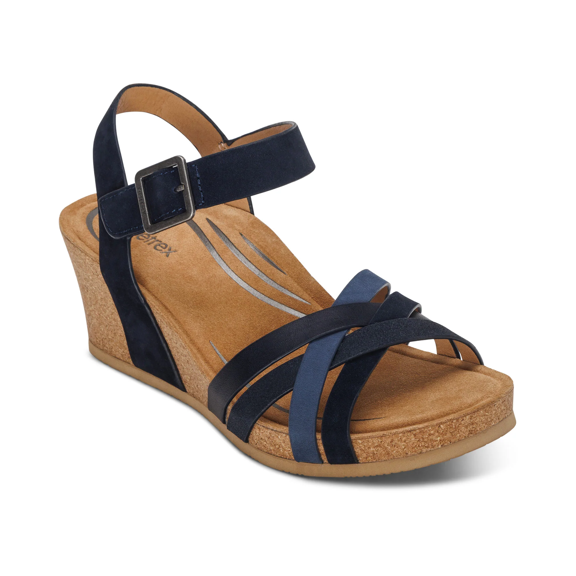 Noelle Arch Support Wedge - Navy