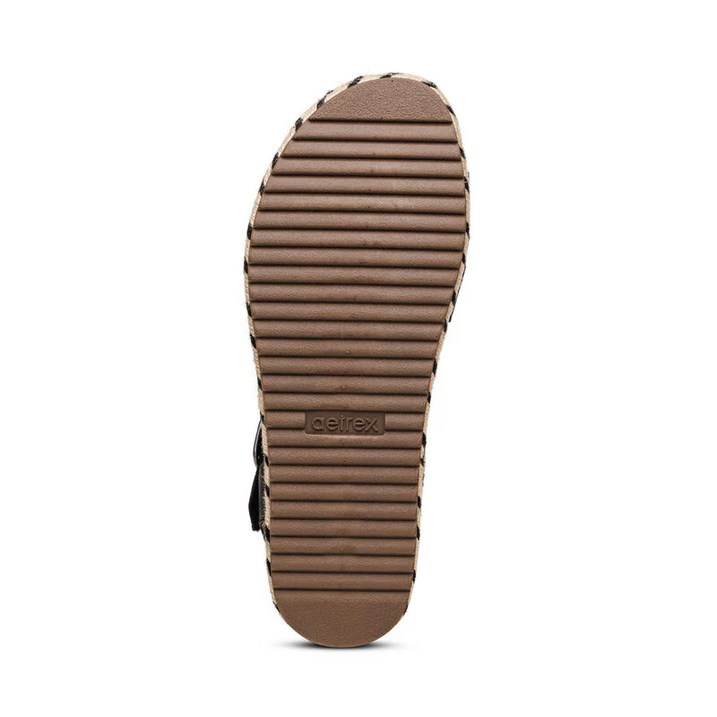 Paula Arch Support Platform Sandal - Black - Image 6