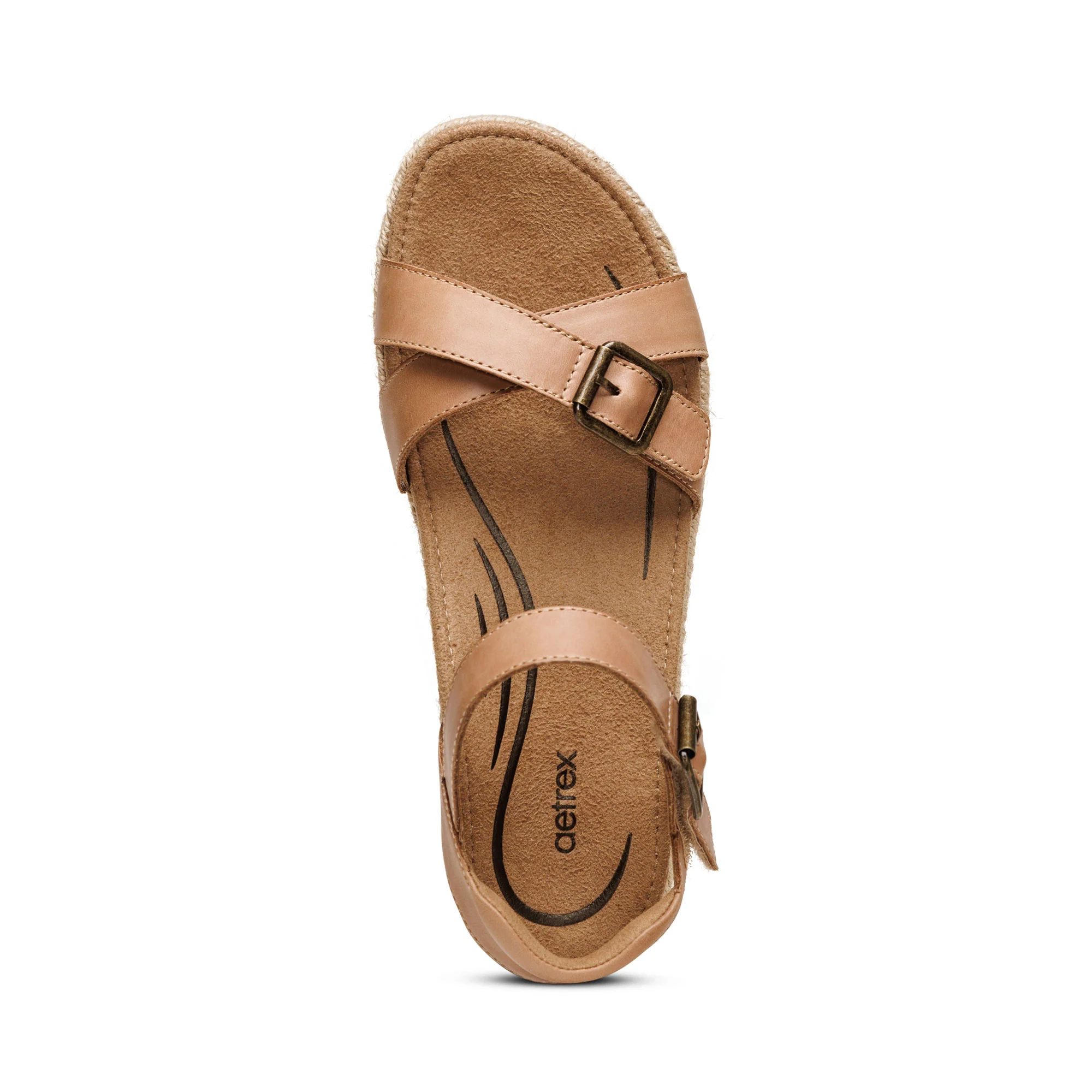Paula Arch Support Platform Sandal - Camel - Image 5