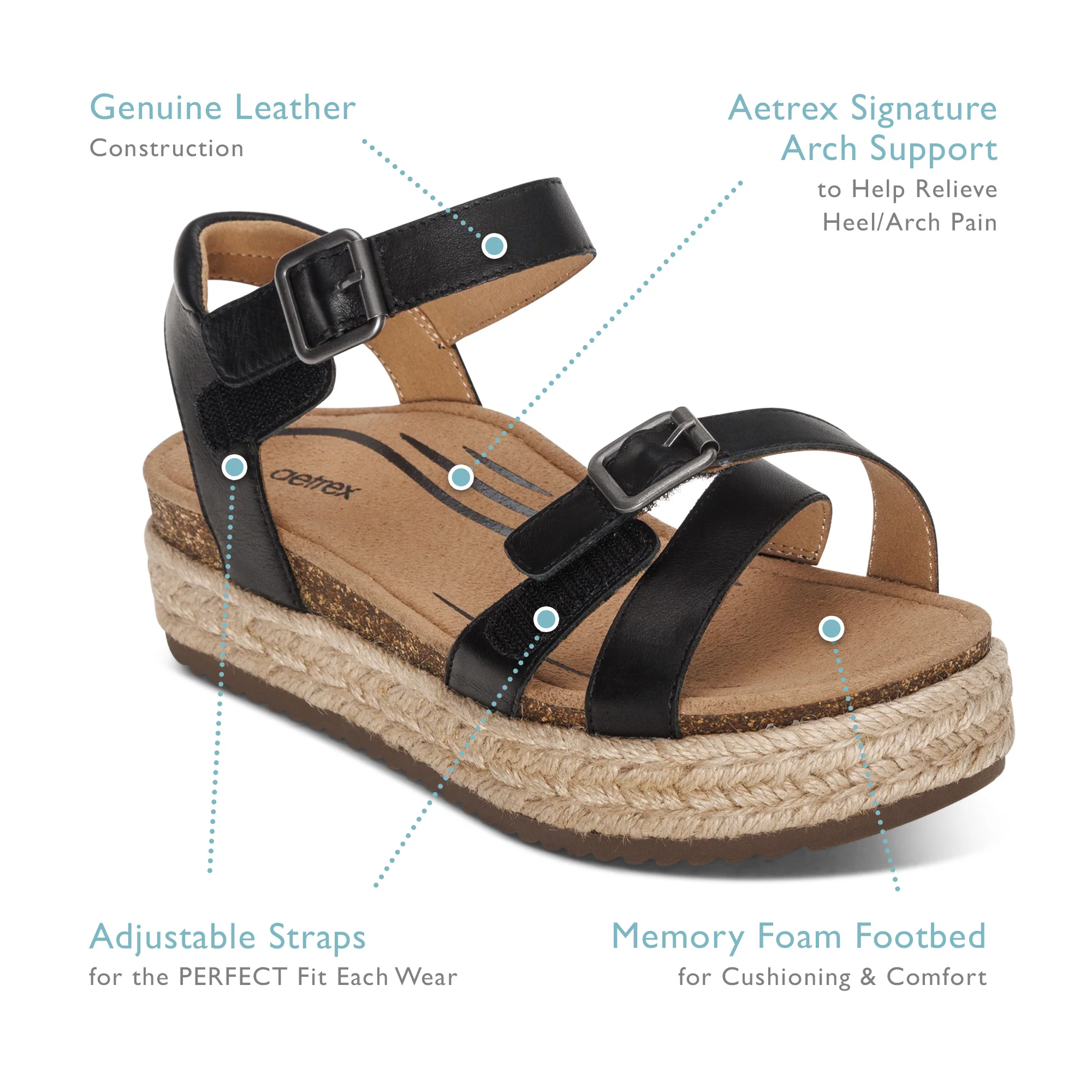 Paula Arch Support Platform Sandal - Camel - Image 7