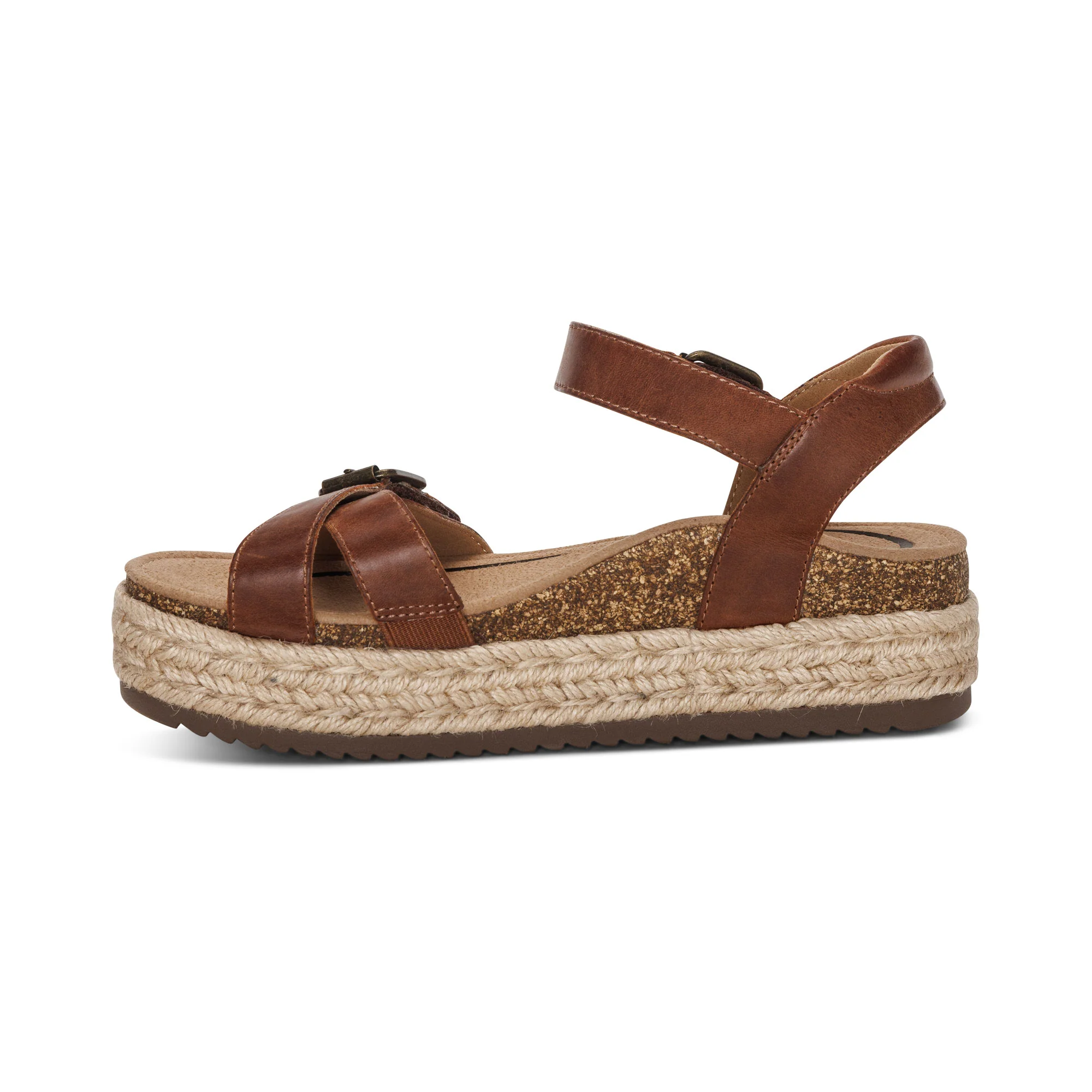 Paula Arch Support Platform Sandal - Walnut - Image 4
