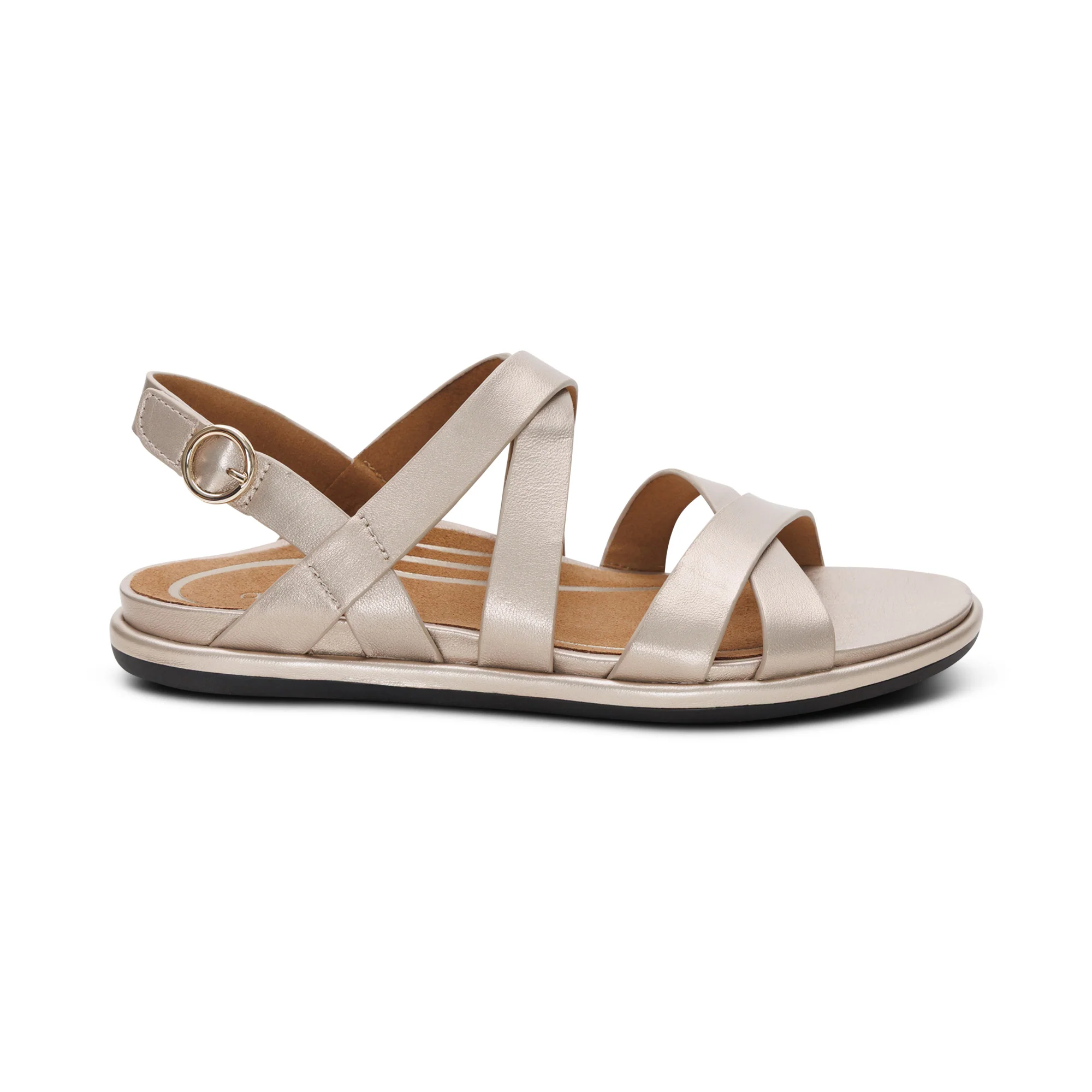 Piper Arch Support Strap Sandal - Champagne - Image 2