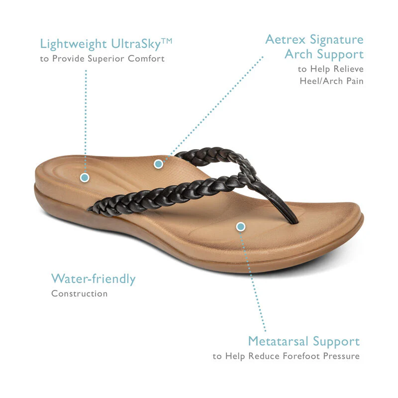 Rachel Thong Sandal - White - Image 6