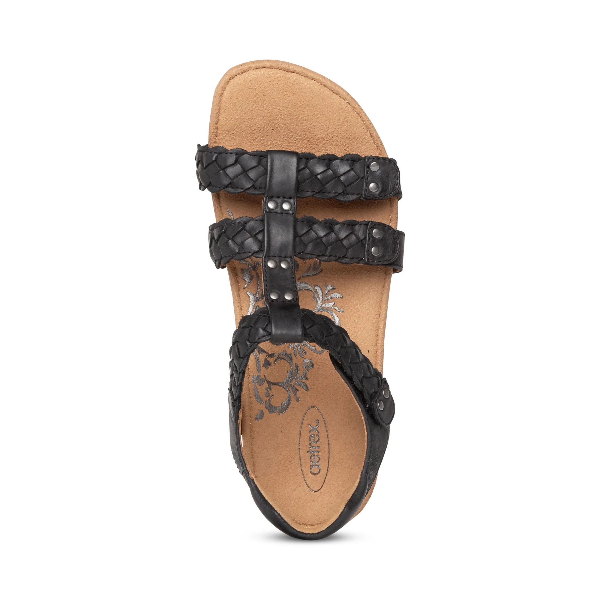 Reese Adjustable Gladiator Sandal - Black - Image 4