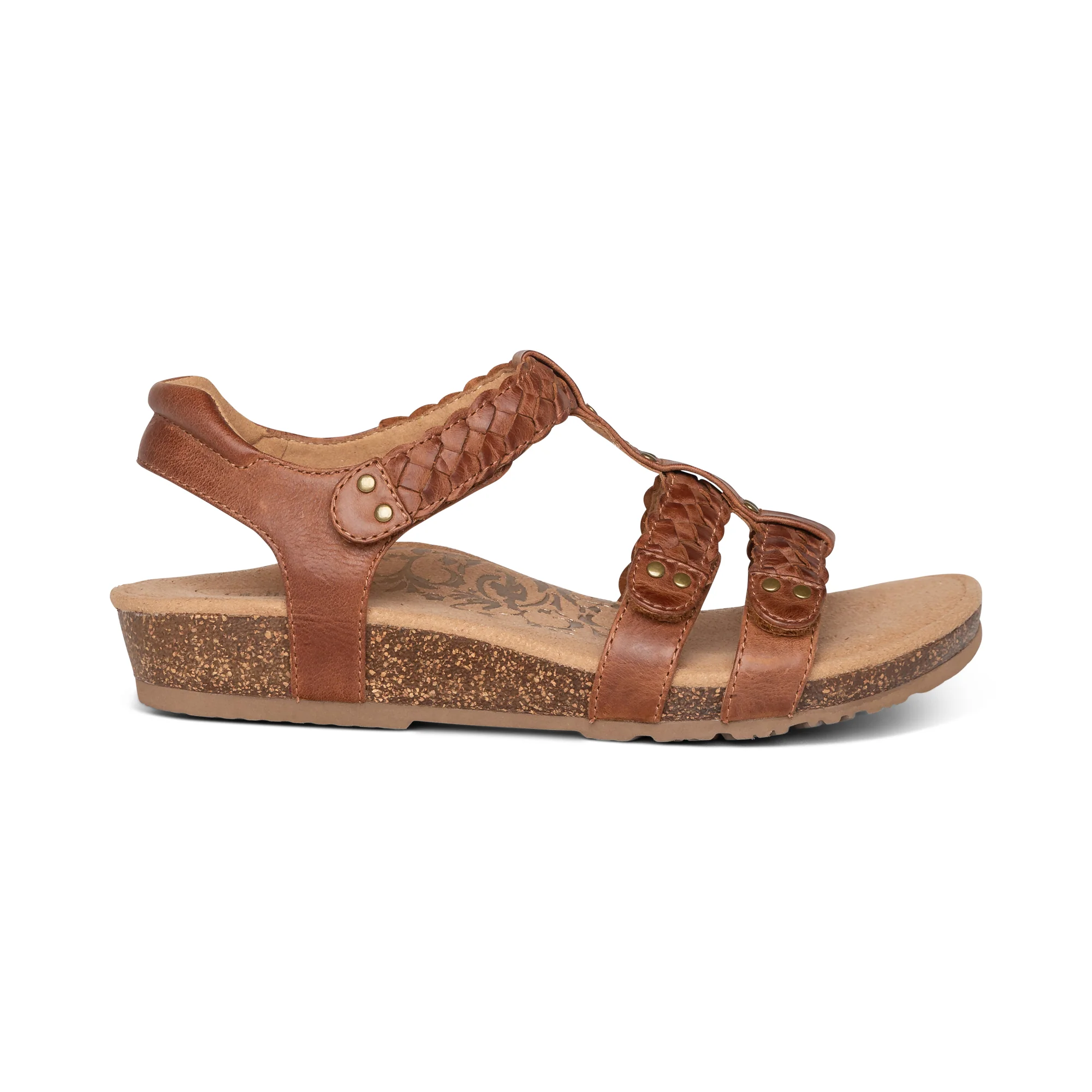 Reese Adjustable Gladiator Sandal - Cognac Brown - Image 2