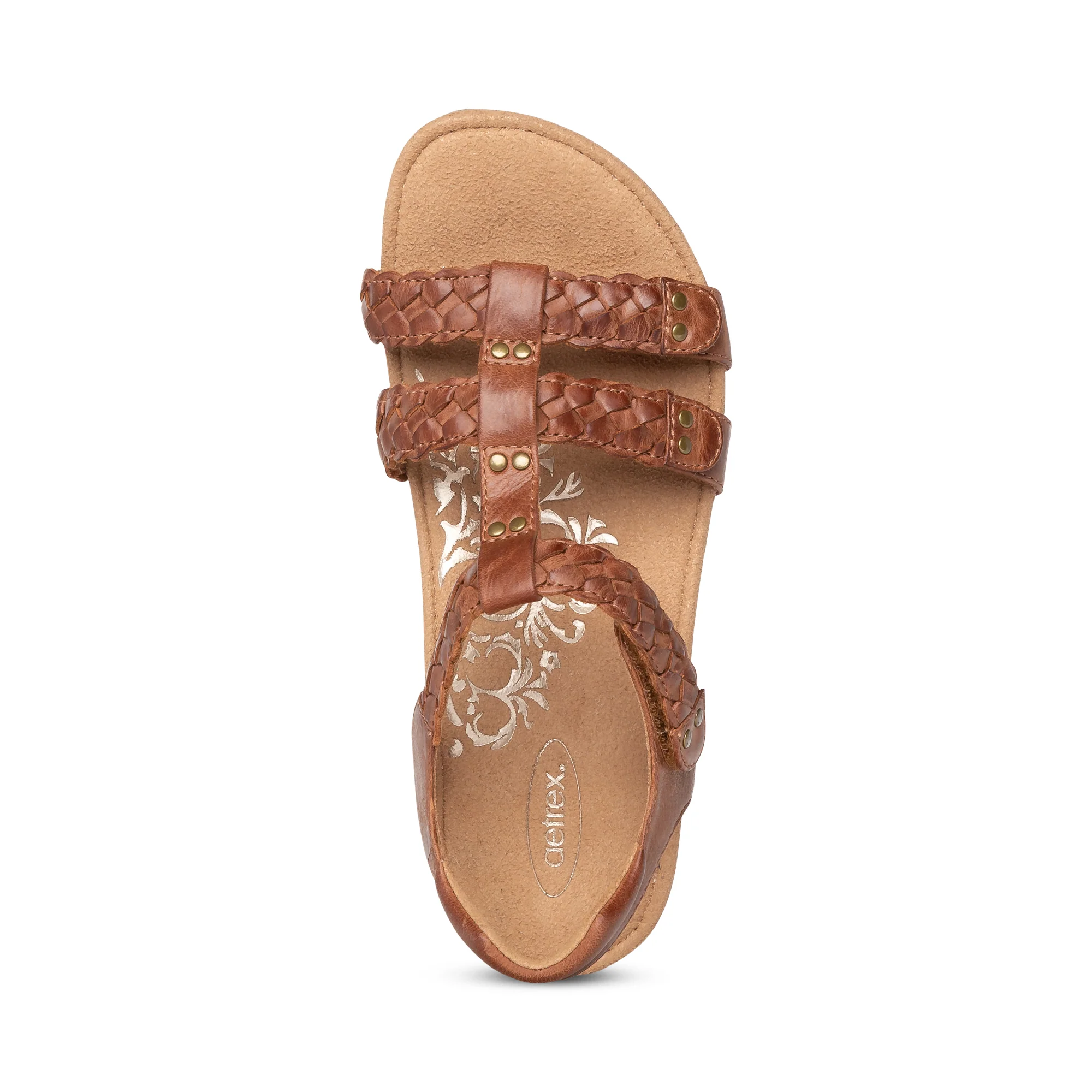 Reese Adjustable Gladiator Sandal - Cognac Brown - Image 4
