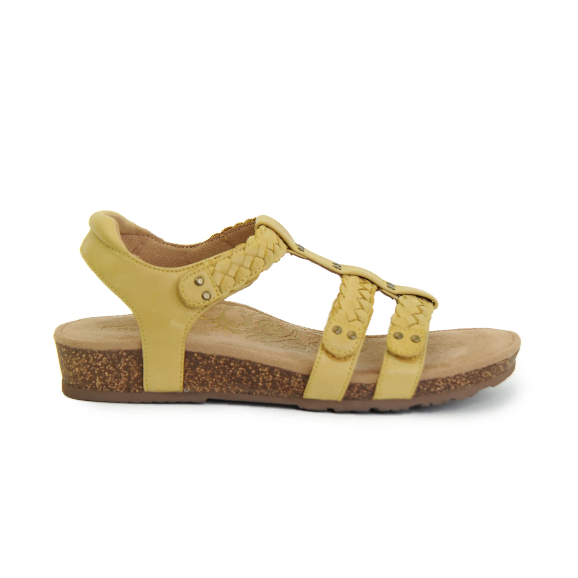 Reese Adjustable Gladiator Sandal - Yellow - Image 3