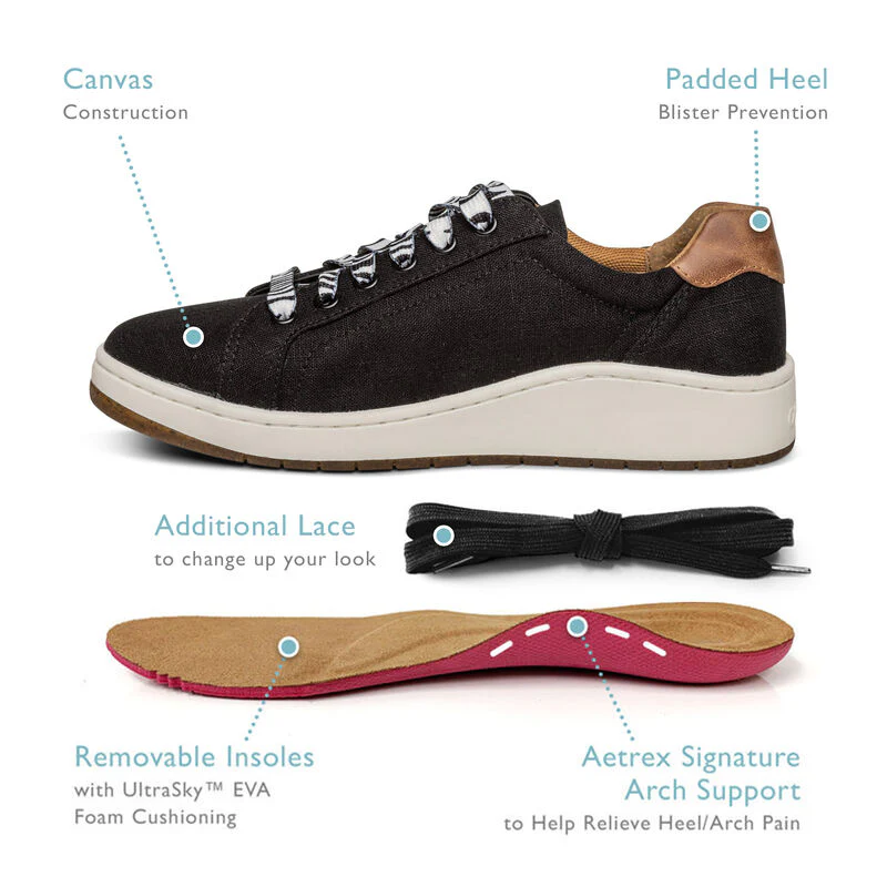 Renee Arch Support Sneaker - Black - Image 6