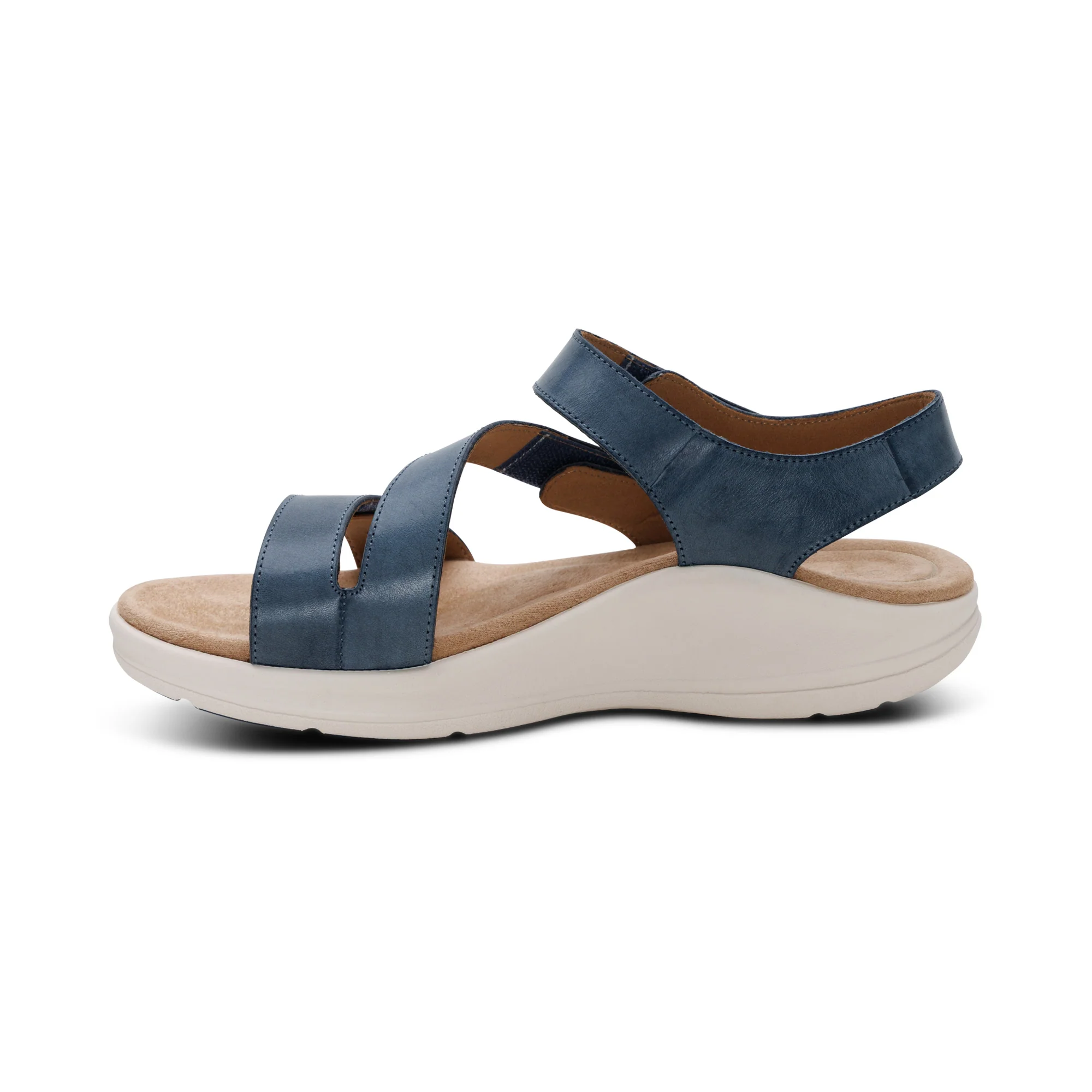 Savannah Adjustable Quarter Strap Sandal - Hazy Blue - Image 4