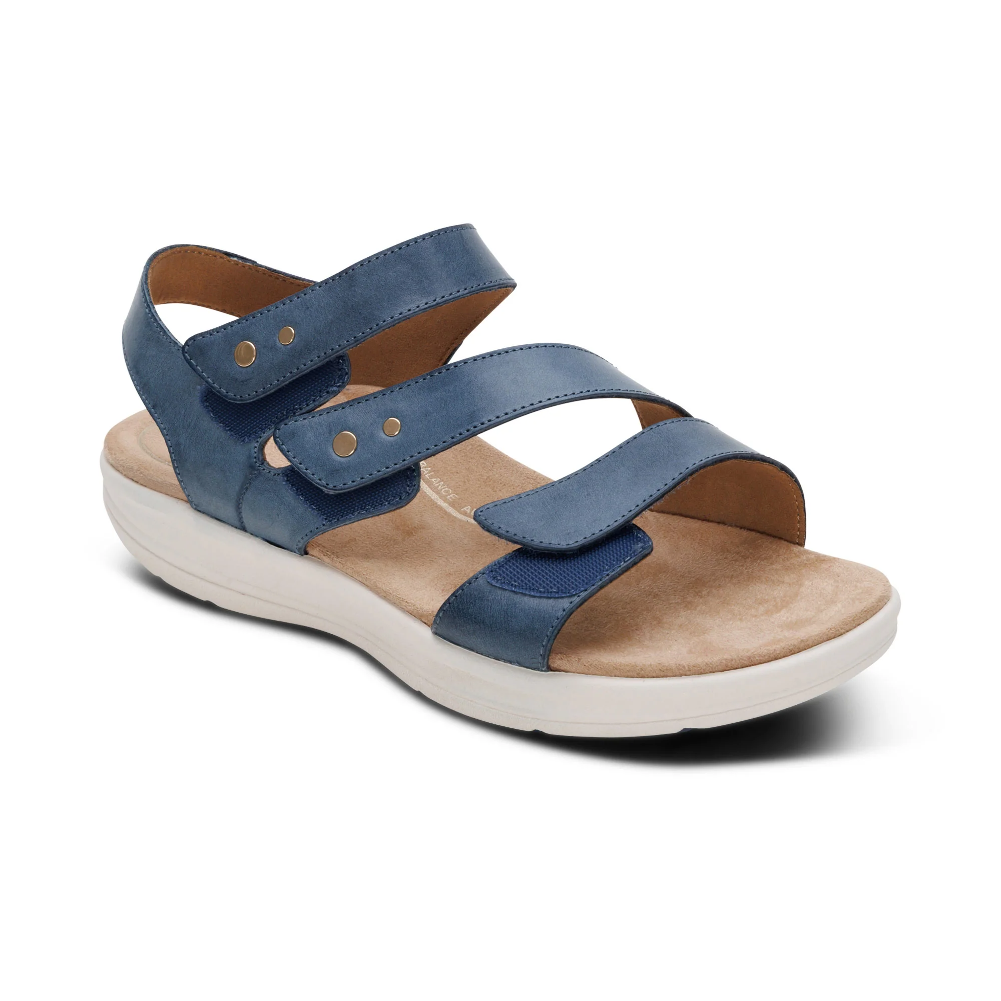 Savannah Adjustable Quarter Strap Sandal - Hazy Blue - Image 7