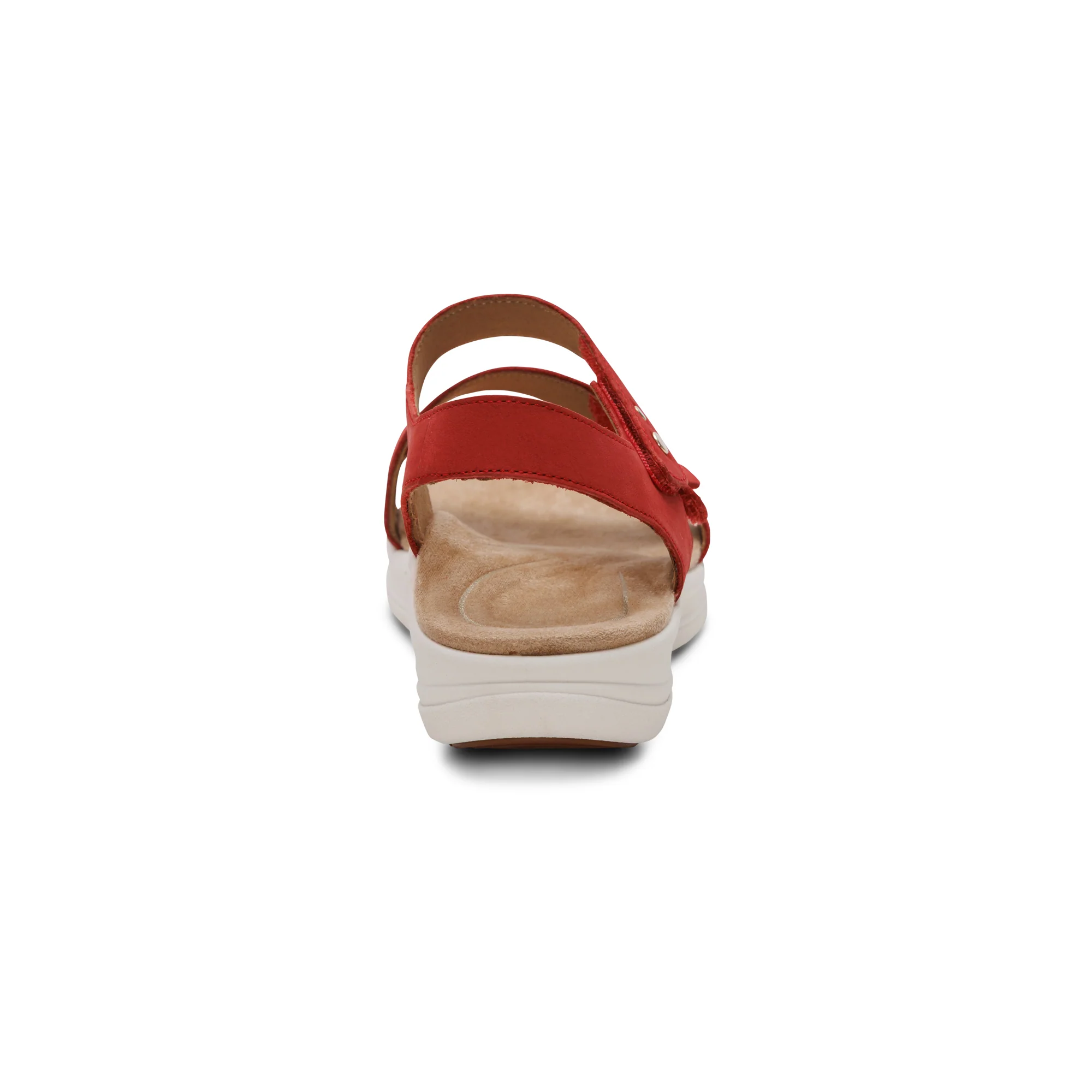 Savannah Adjustable Quarter Strap Sandal - Red - Image 3