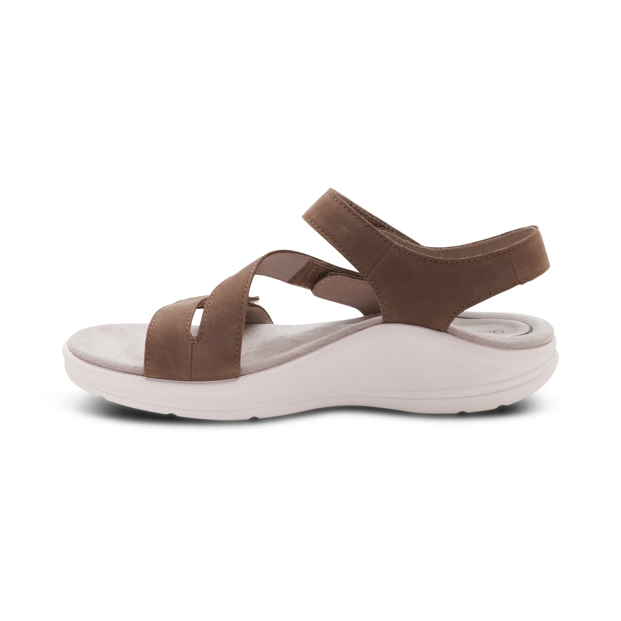 Savannah Adjustable Quarter Strap Sandal - Taupe - Image 4