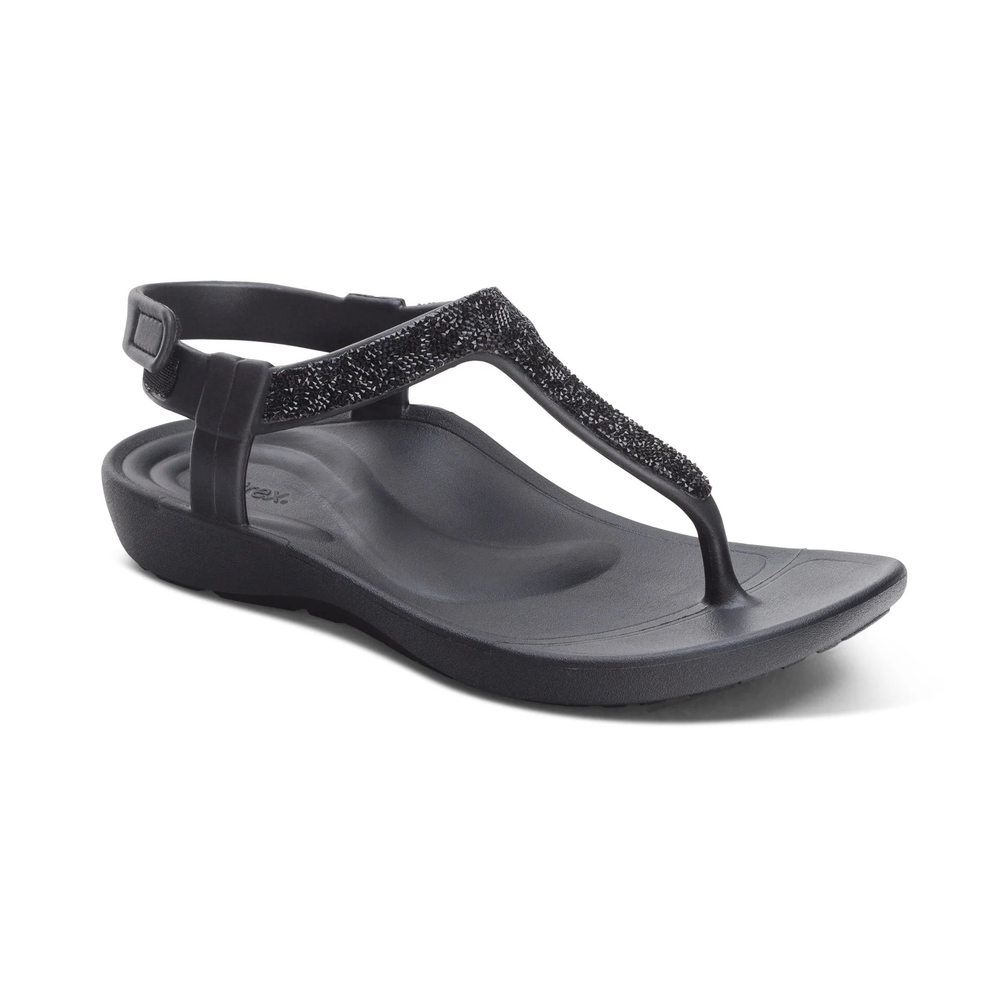 Skyler Thong Sandal - Black Embellished - Image 7