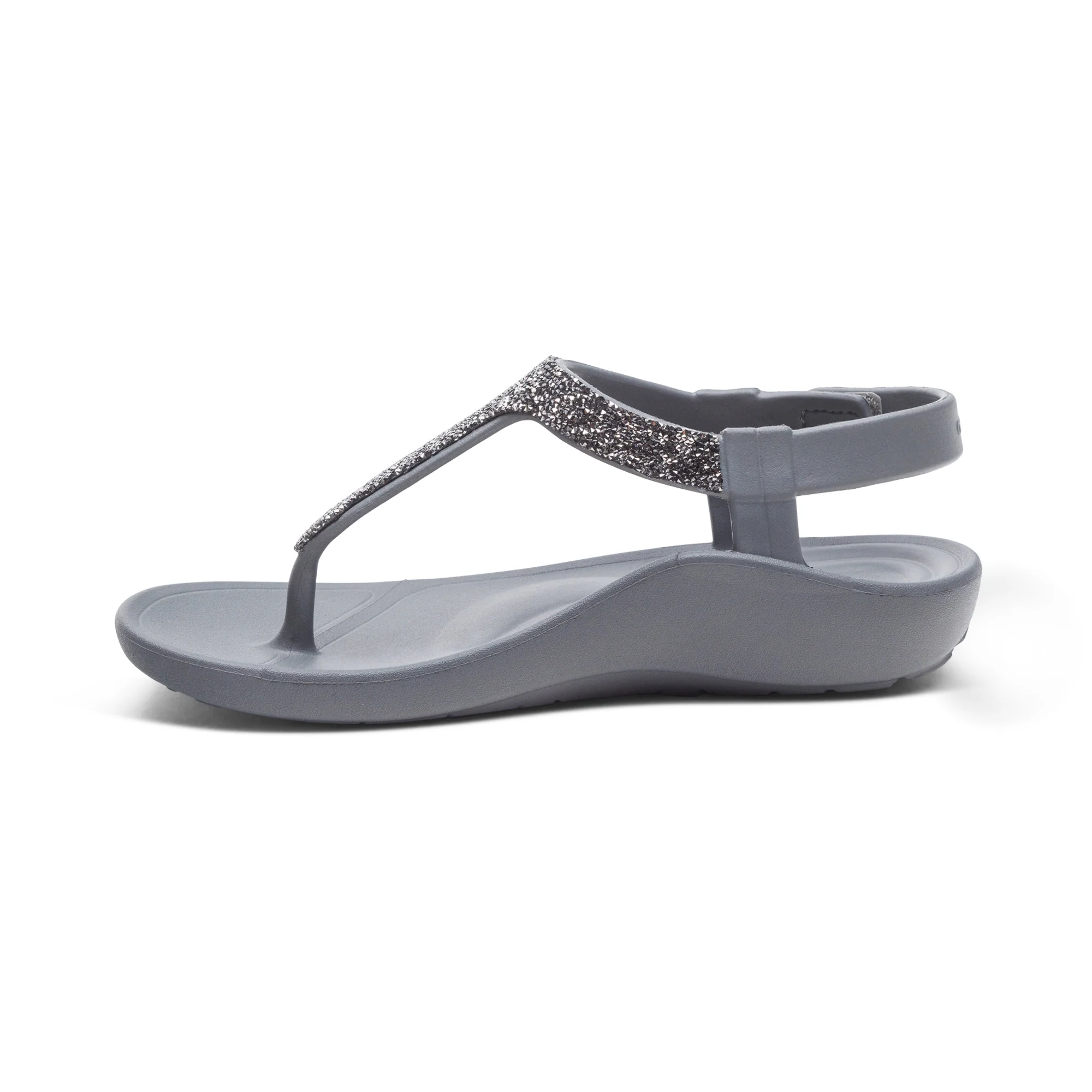 Skyler Thong Sandal - Pewter Embellished - Image 4