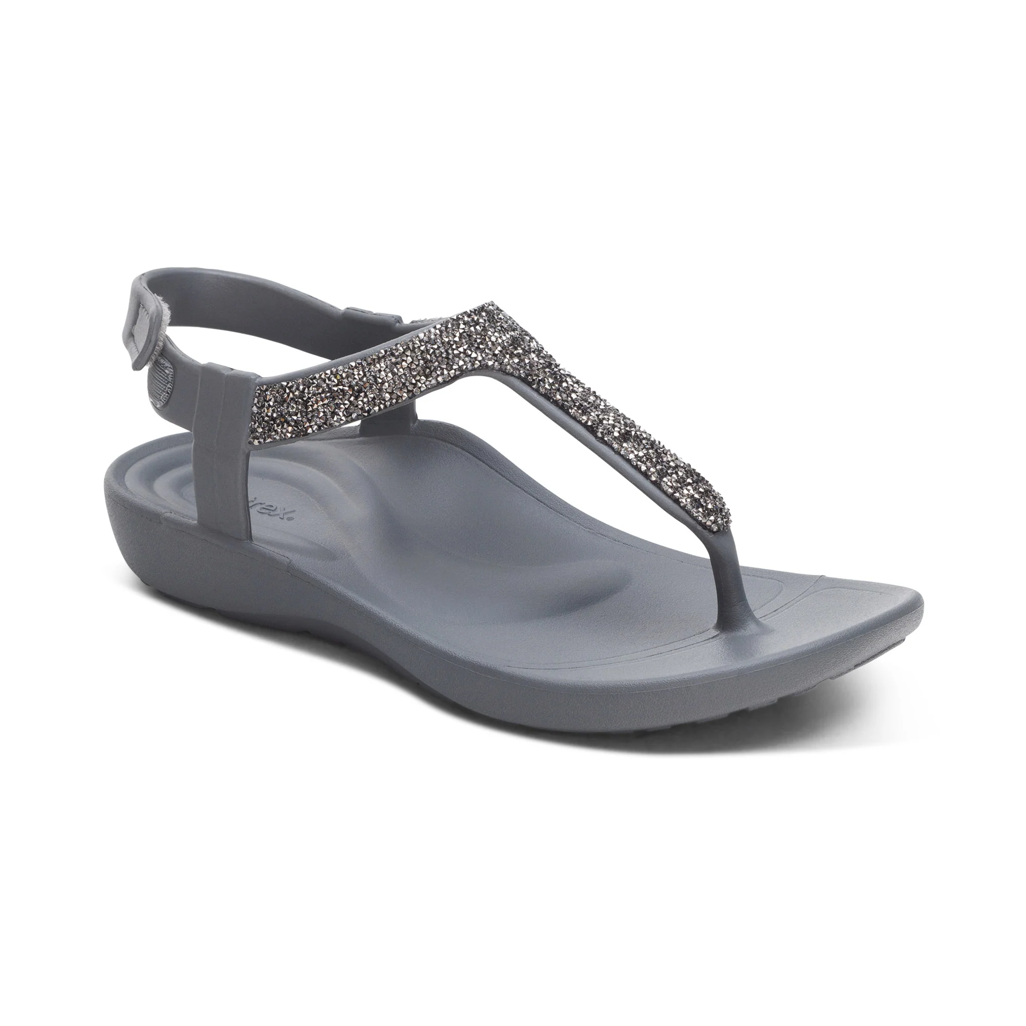 Skyler Thong Sandal - Pewter Embellished - Image 7