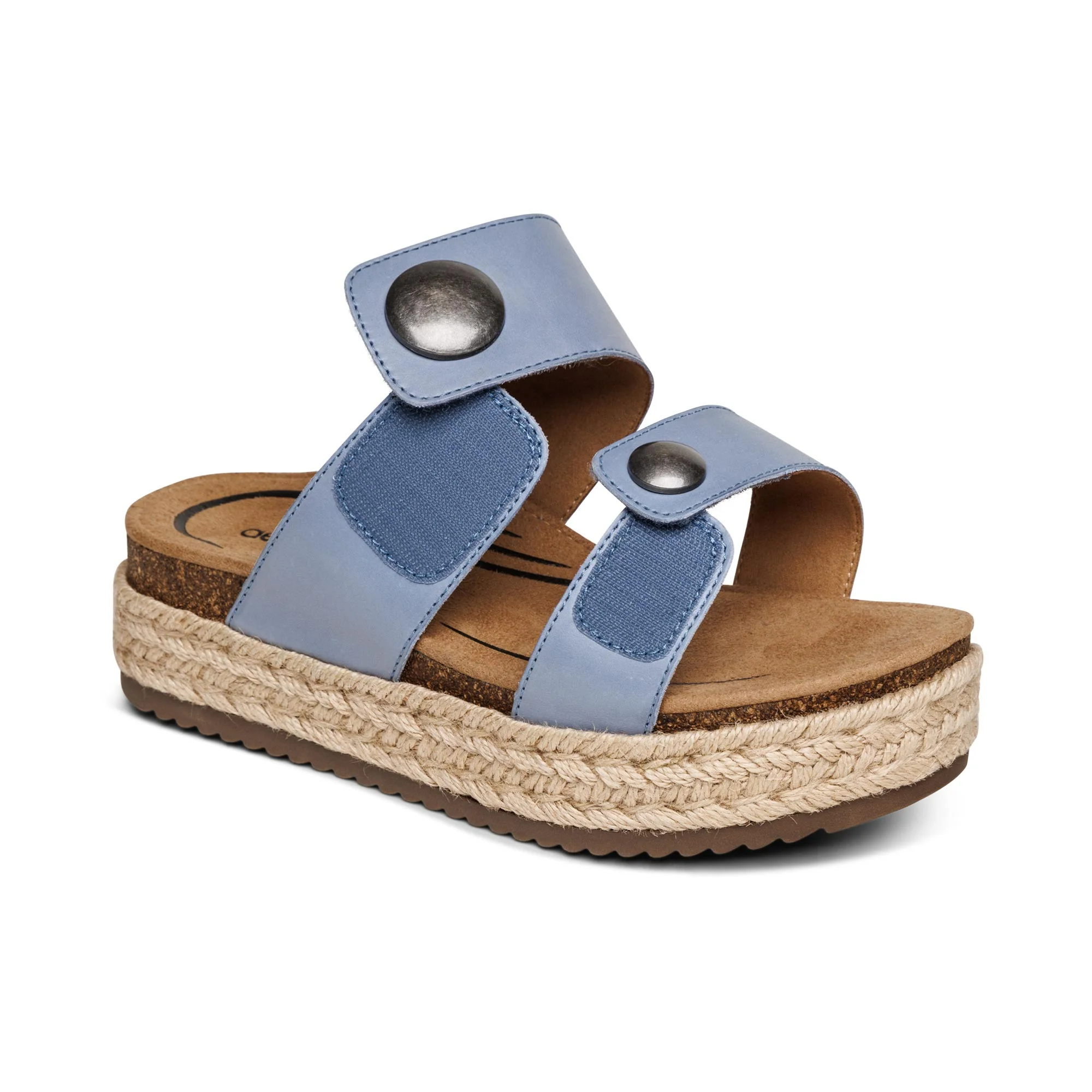 Sofie Platform Sandal - Blue - Image 8