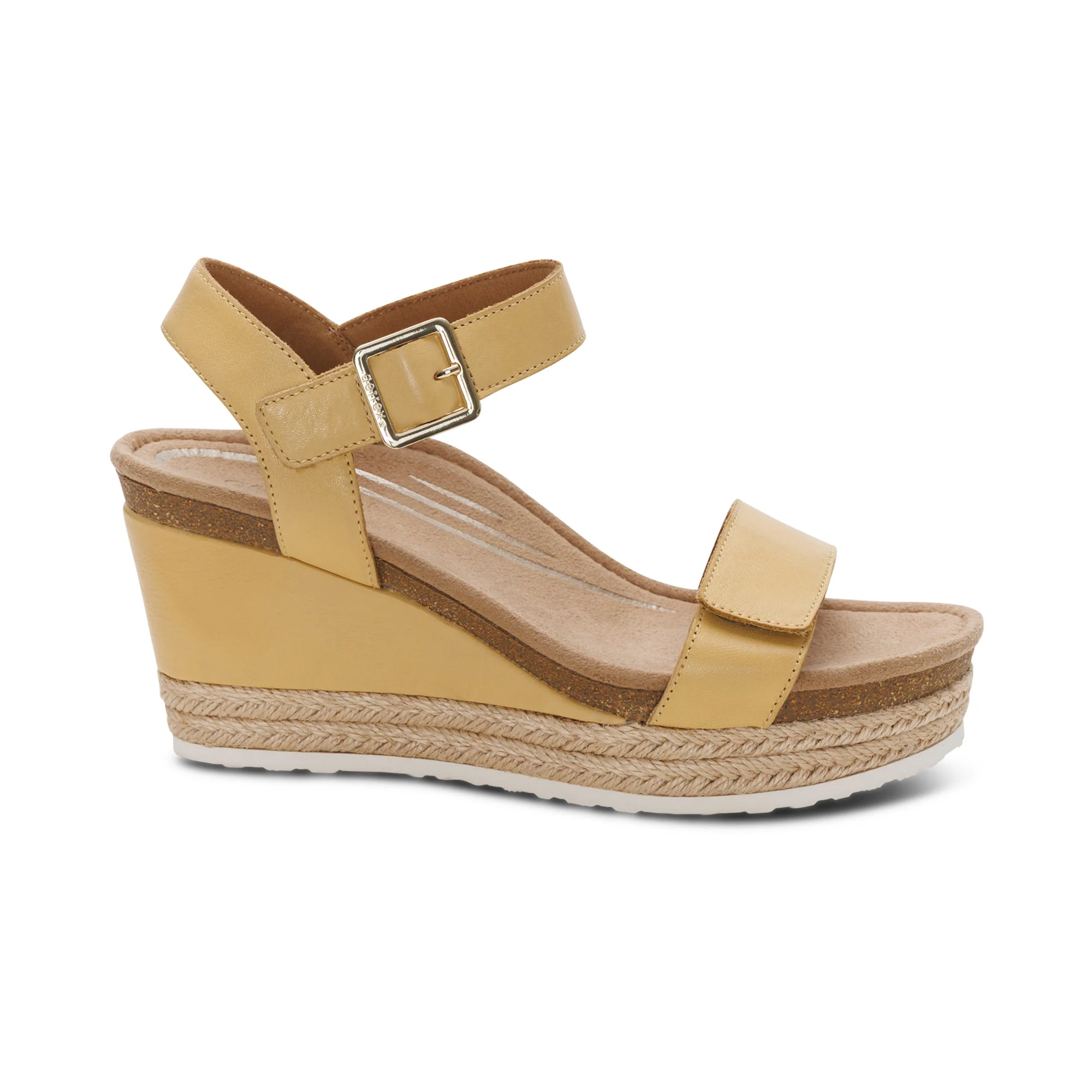 Sydney Quarter Strap Espadrille Wedge - Butter - Image 2