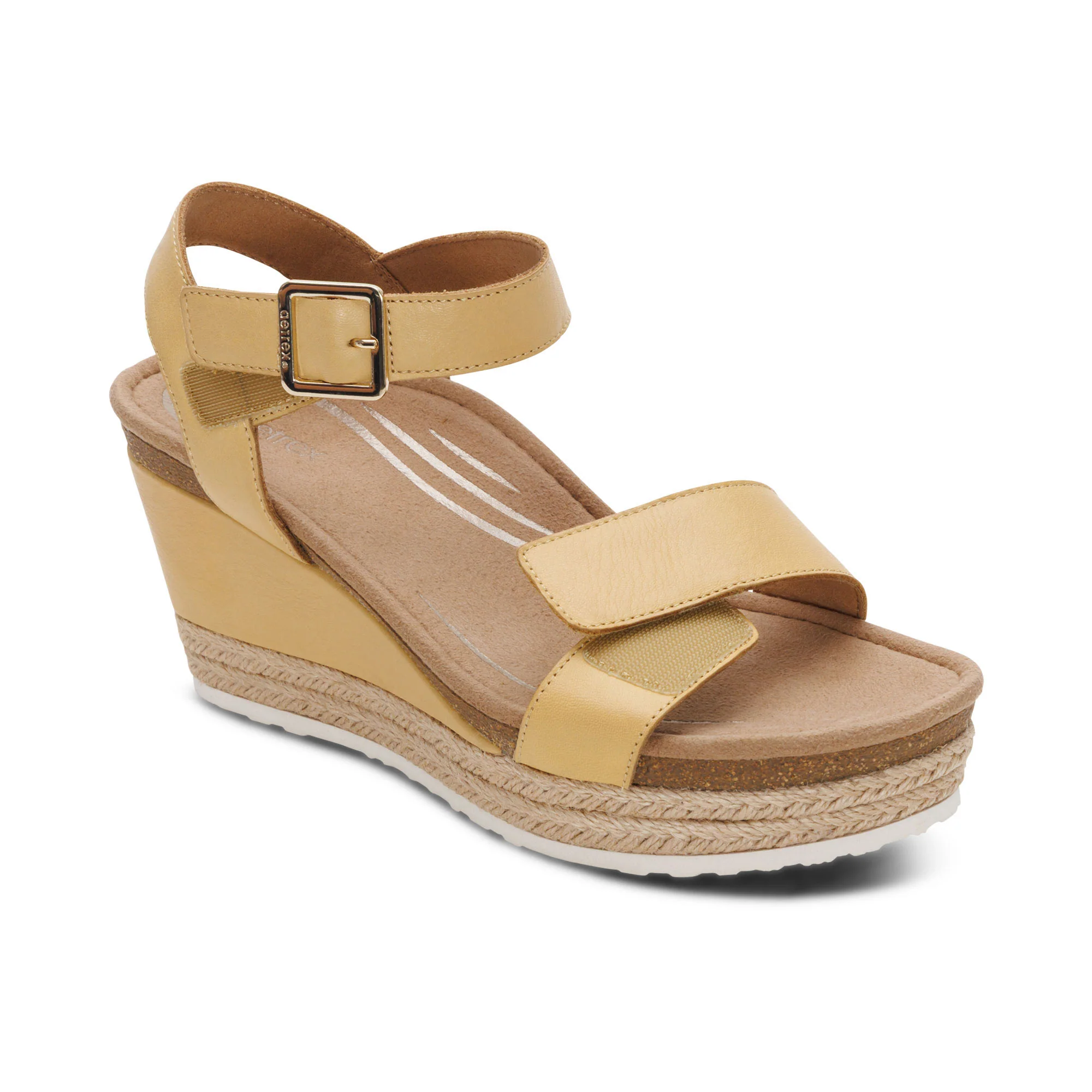 Sydney Quarter Strap Espadrille Wedge - Butter - Image 7