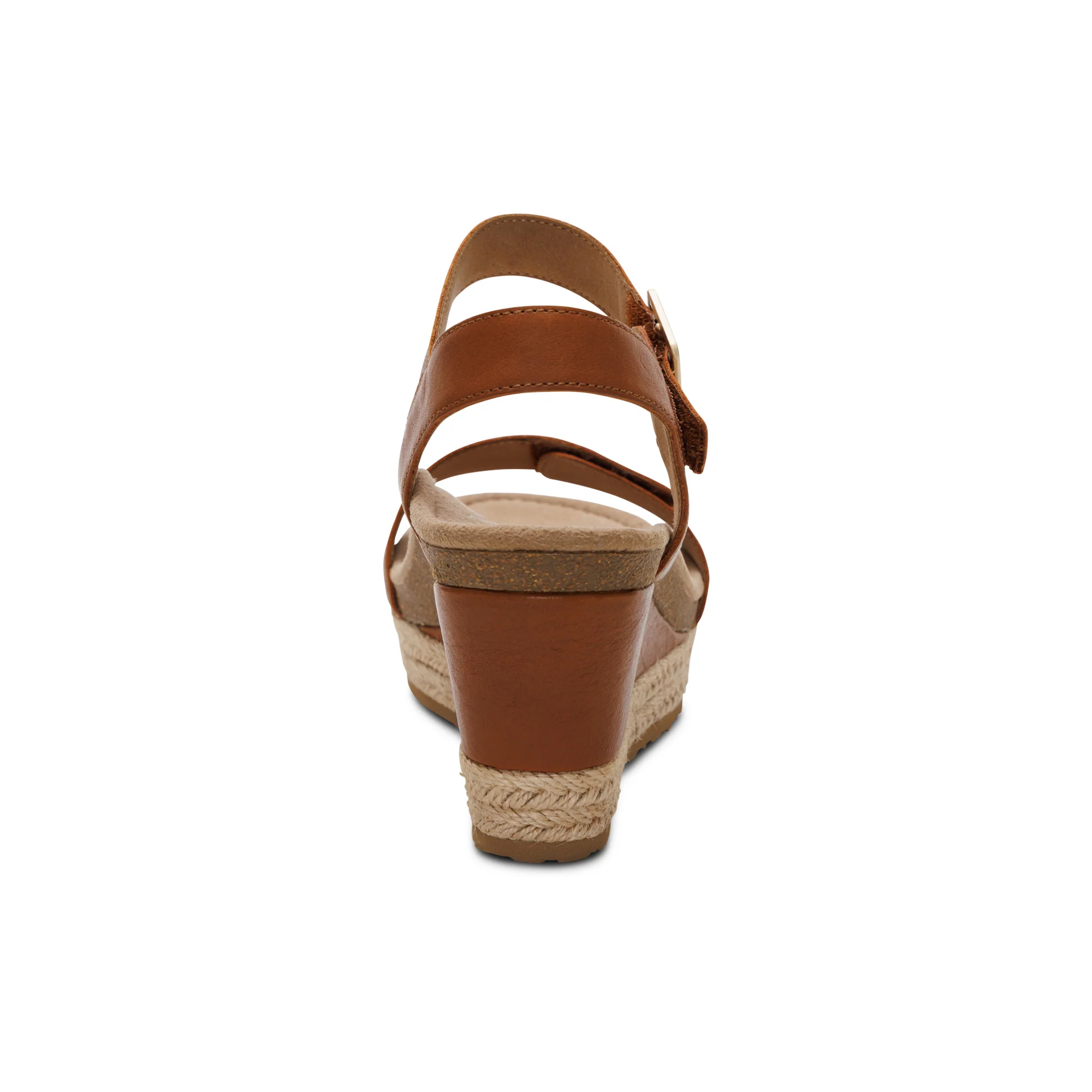 Sydney Quarter Strap Espadrille Wedge - Cognac - Image 3
